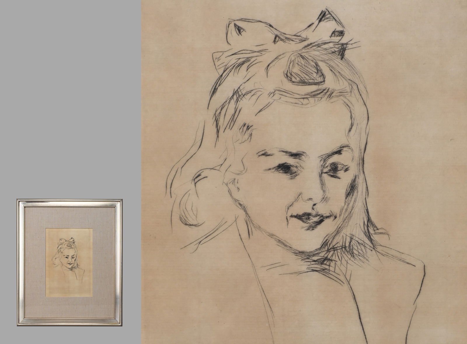 Edvard Munch, framed print, 1907: Length: 47.4cmWide: 39.6cm