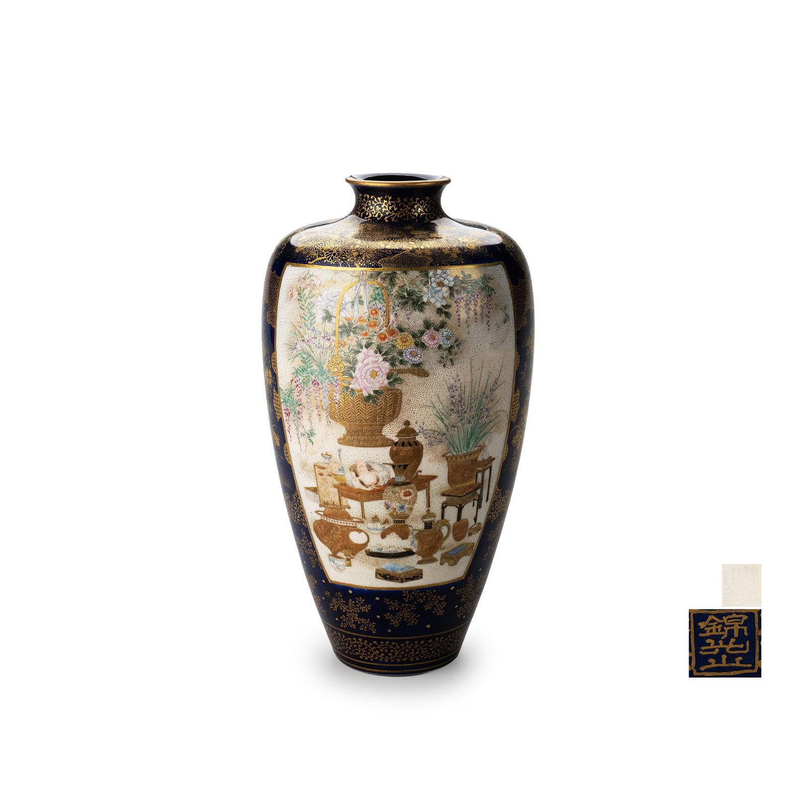 Satsuma Vase by Kinkozan (1 of 12)