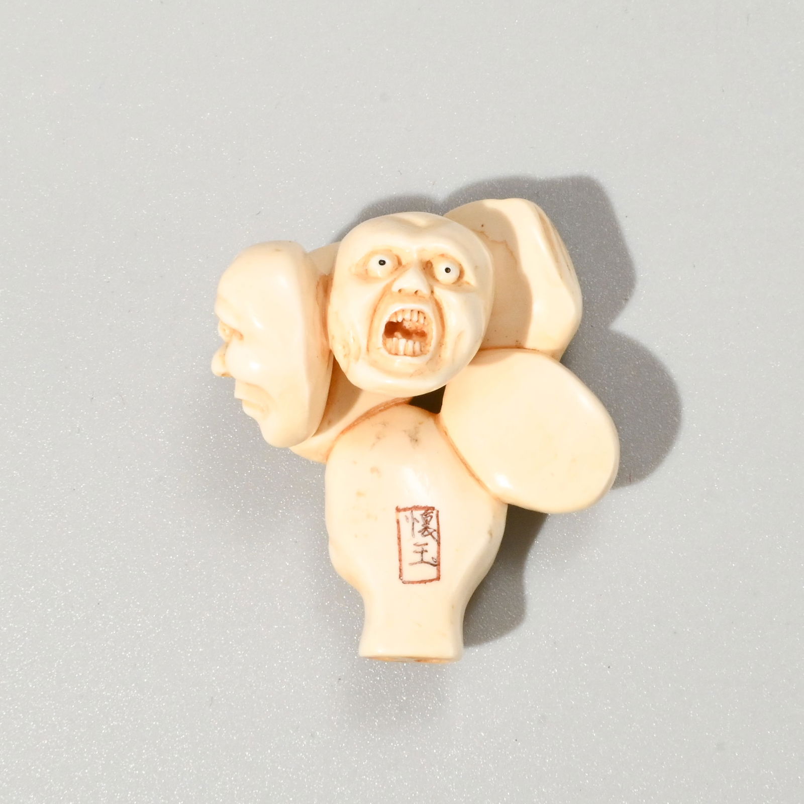 Five netsuke, signed - 6