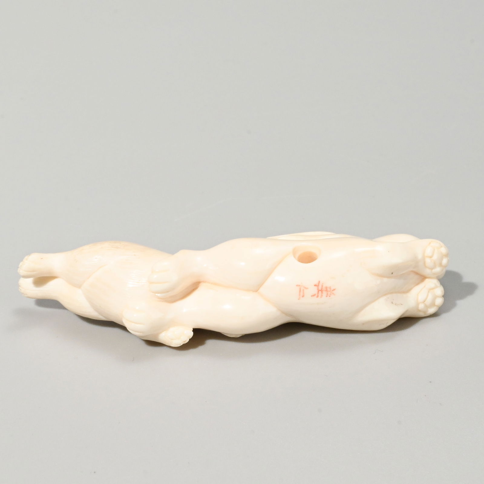 Five netsuke, signed - 7