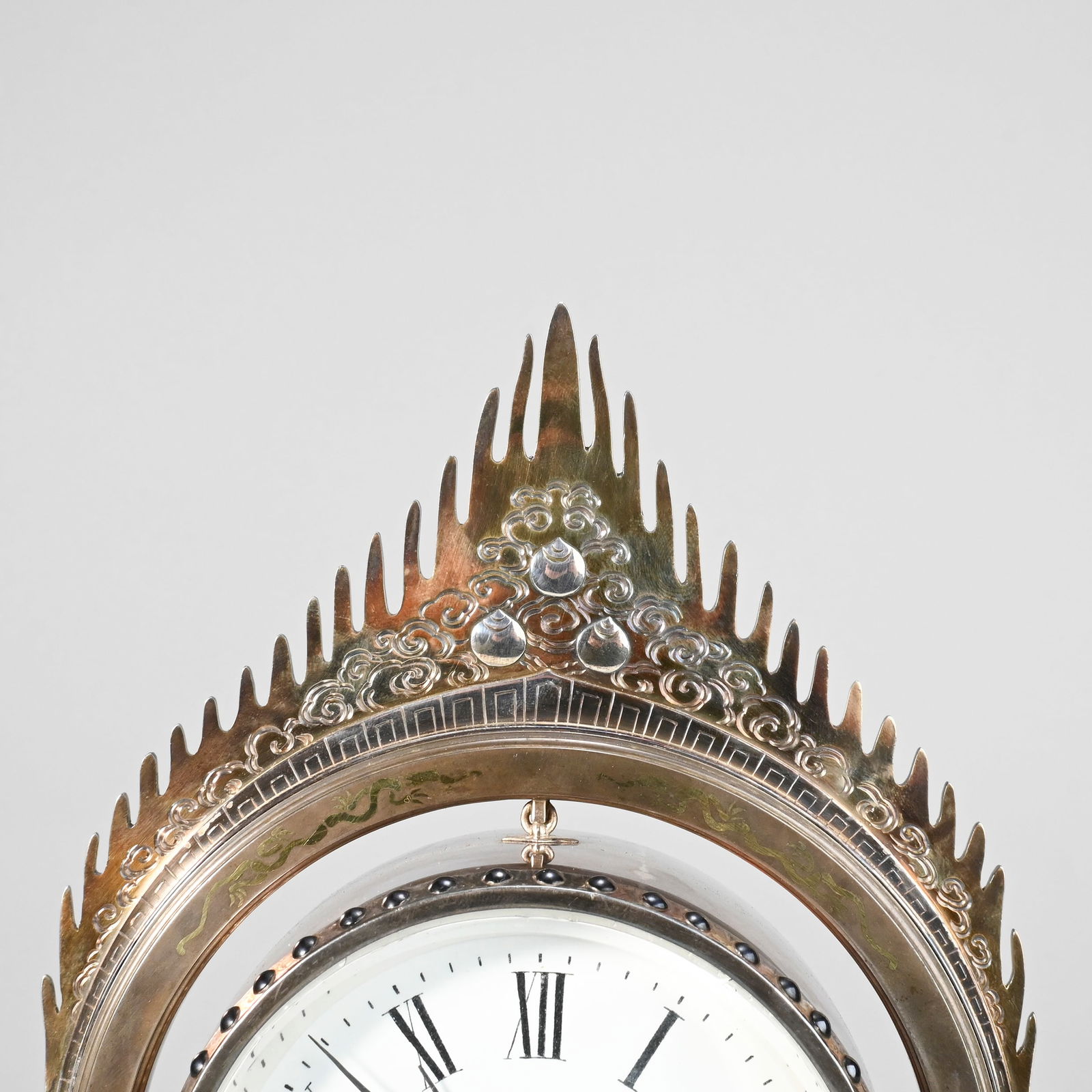 Silver Table Clock - 8