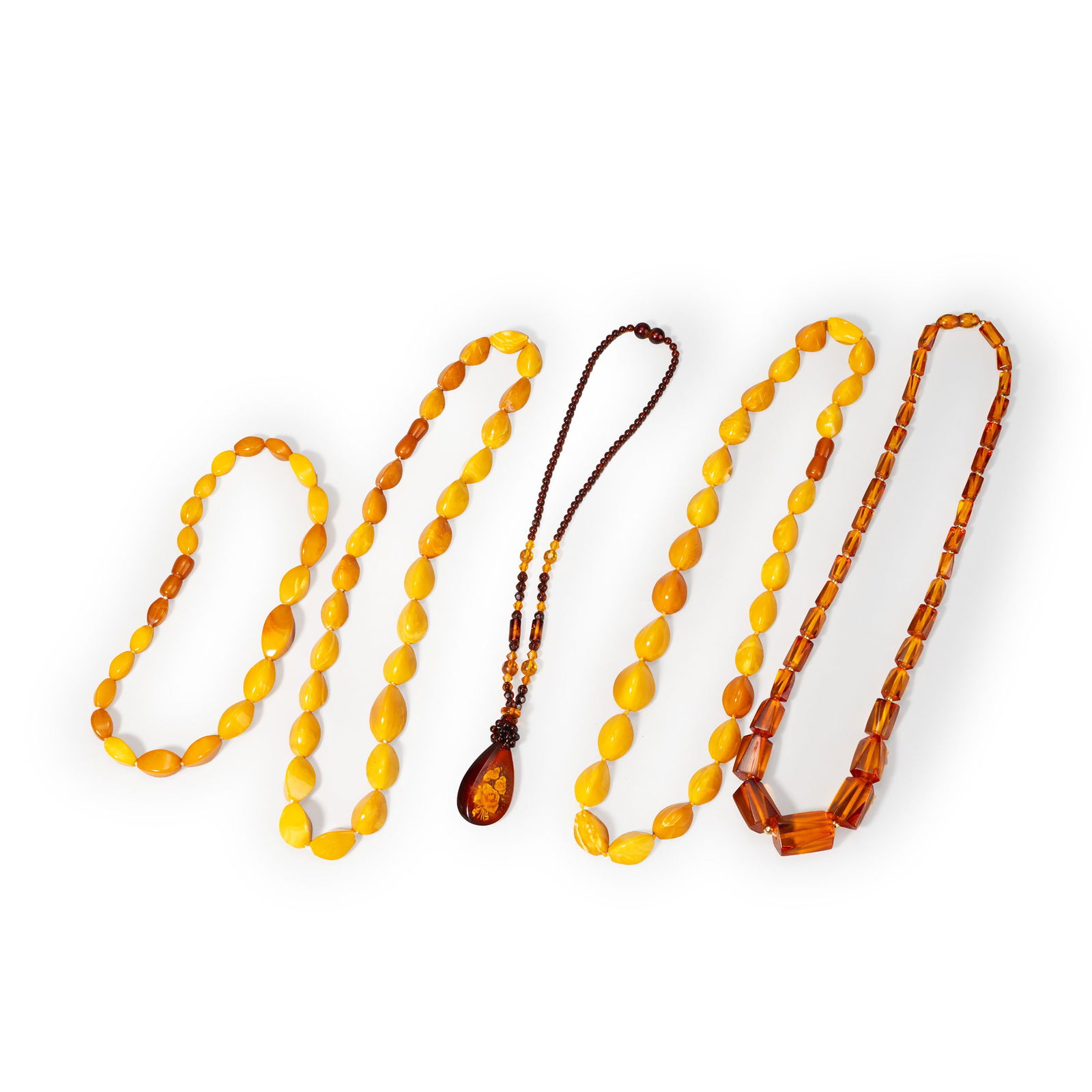 Five amber necklaces (1 of 6)