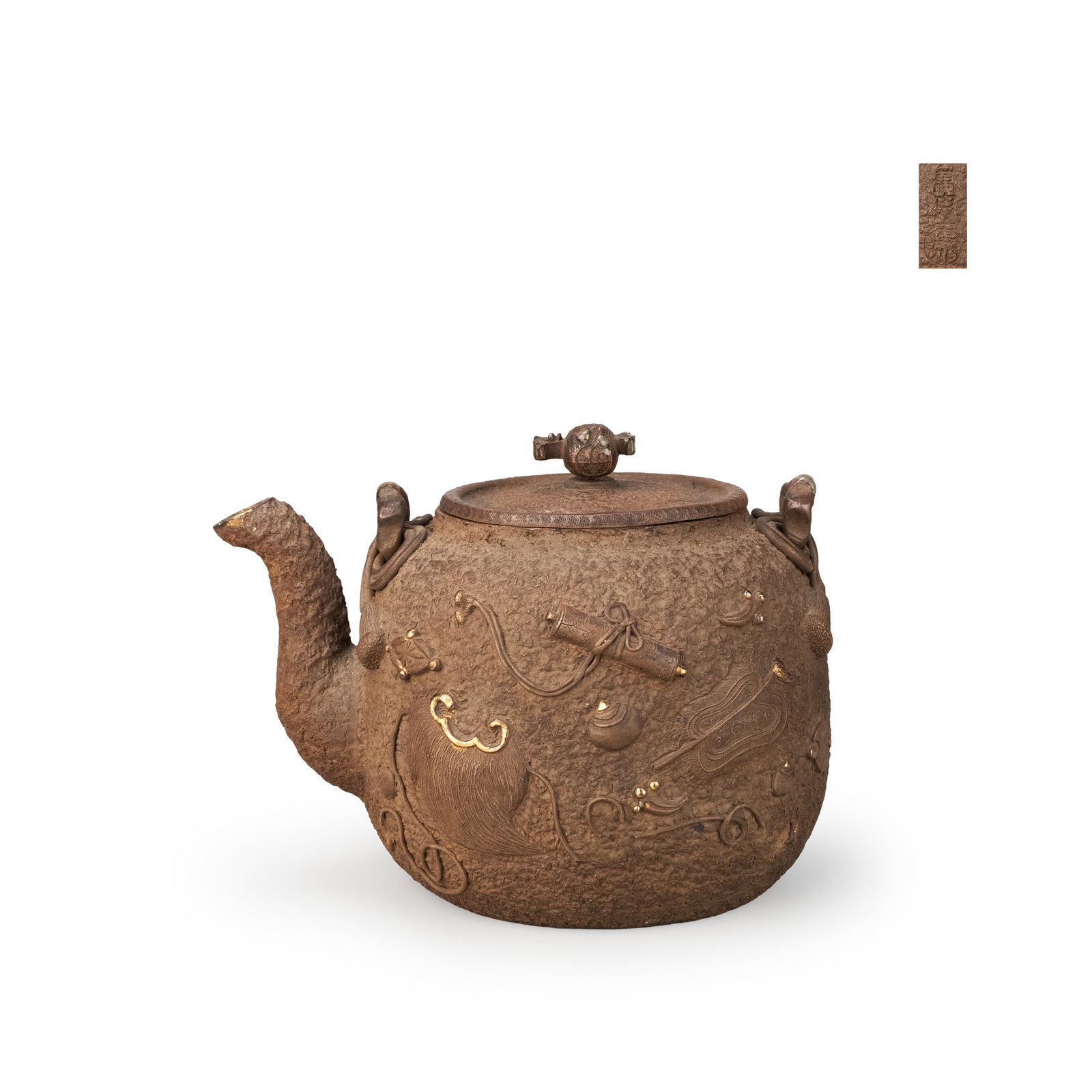 Banko Teapot Painted by Ikegawa Zensaku (1 of 11)