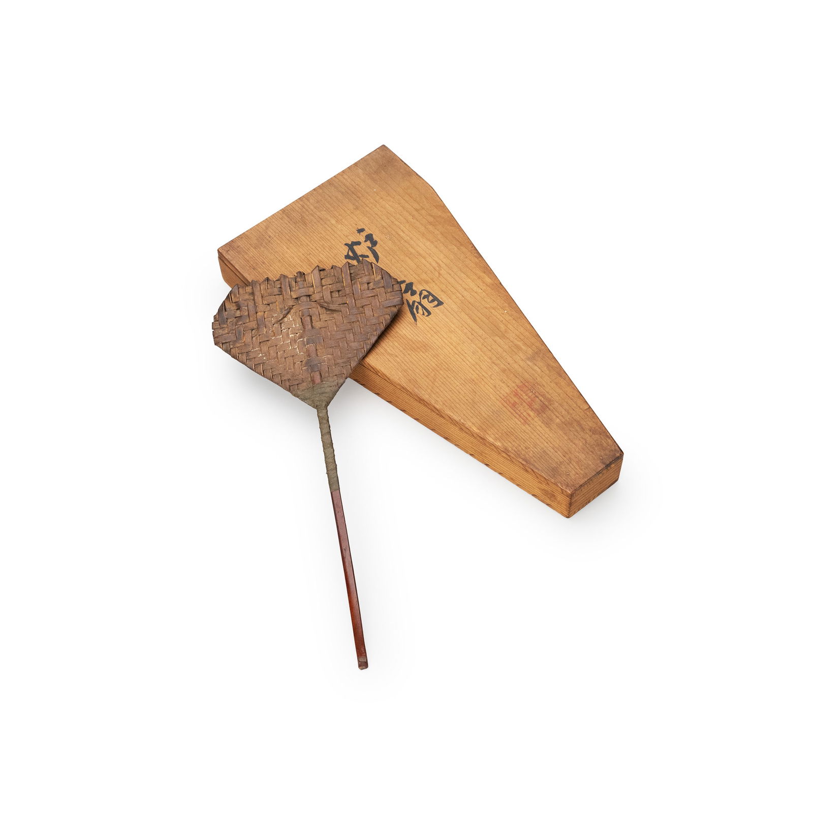 Tea Brazier Fan by Suzuki Gansai: Length: 23.5cm