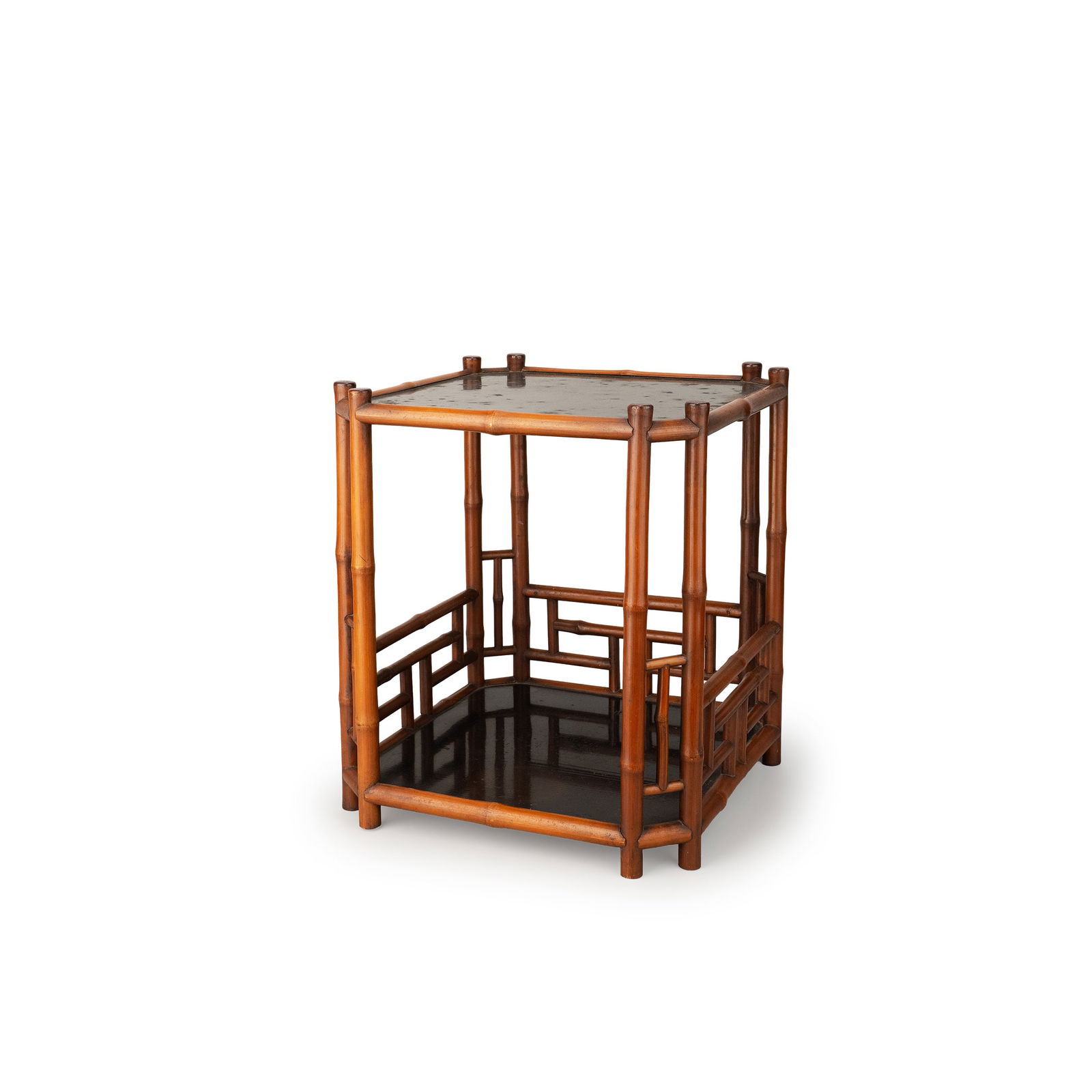 Bamboo Two-Tiered Small Shelf, Edo Period (1 of 10)