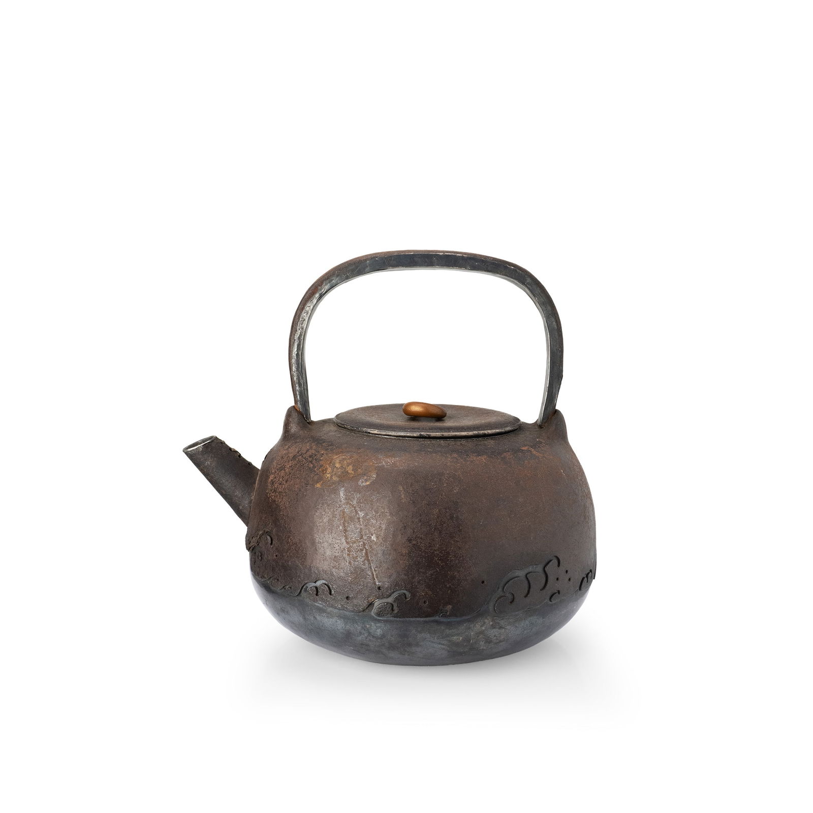 Iron Kettle with Silver Inlay (1 of 11)