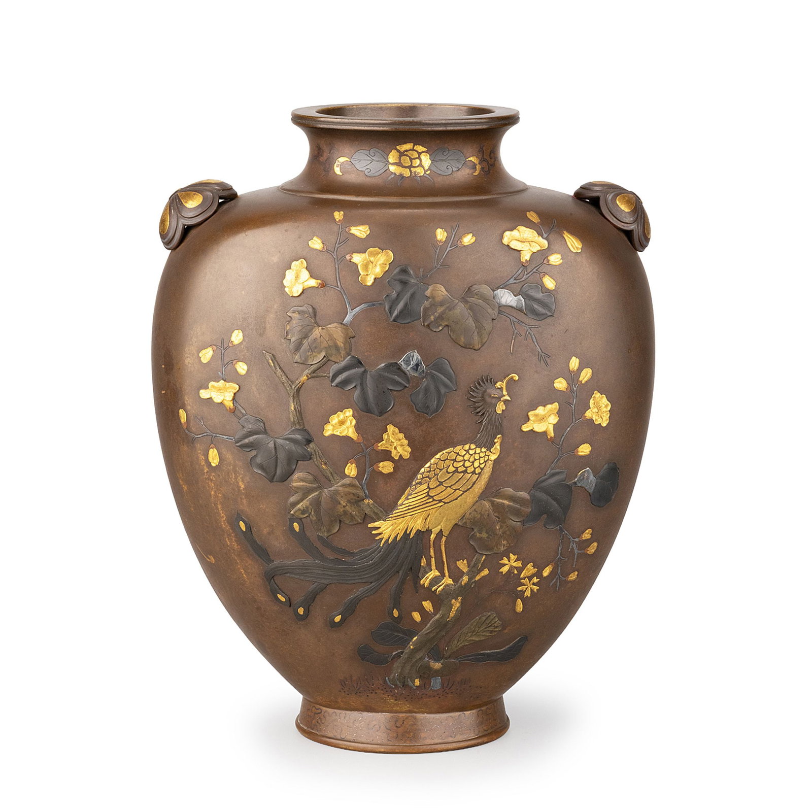Gold and Silver-Inlaid Bronze Vase (1 of 11)