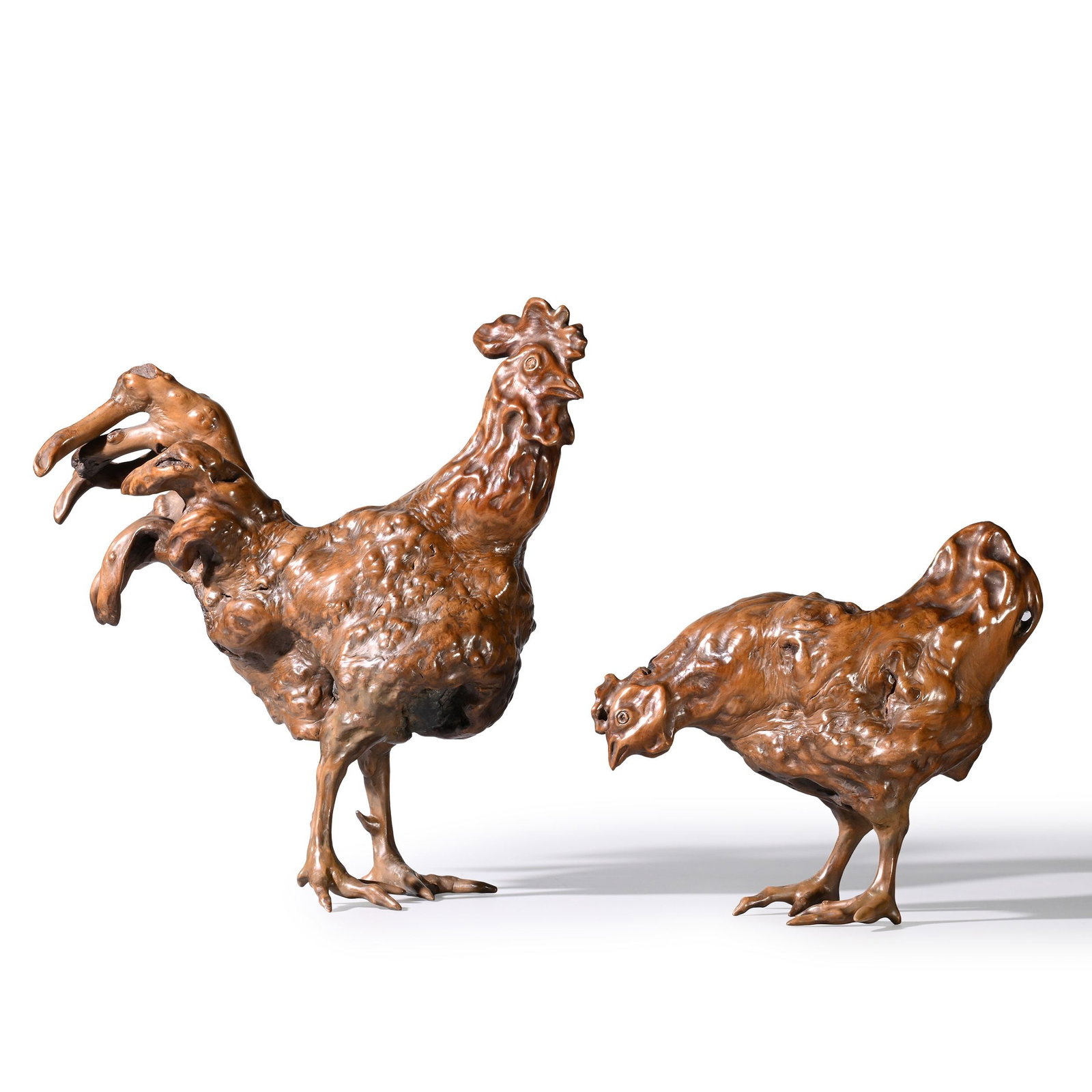 Two Wood-and-Stone Ornaments (1 of 12)