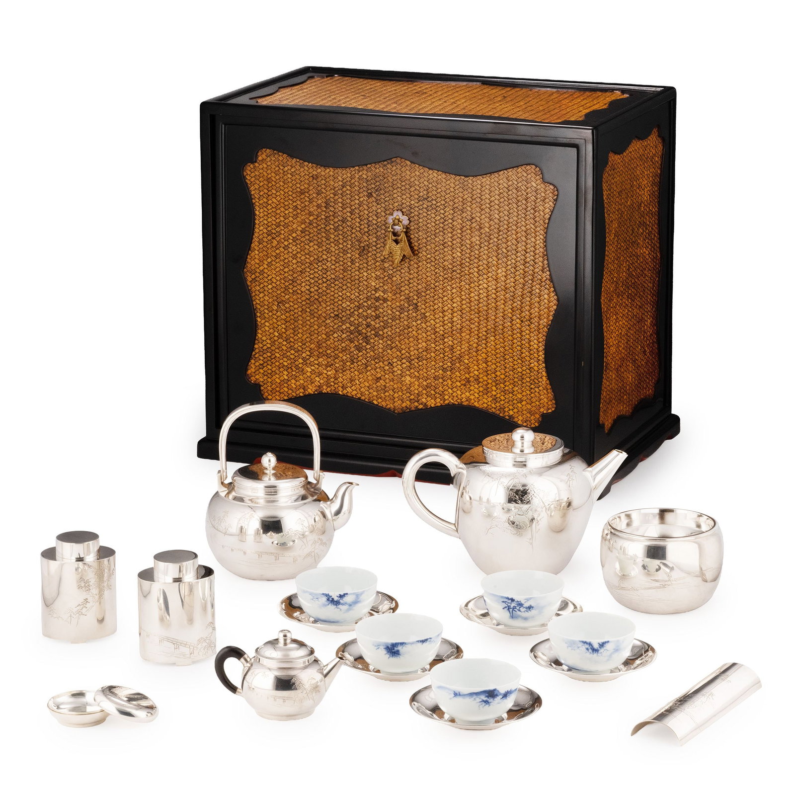 Pure Silver Tea Set by Eiseido (1 of 17)