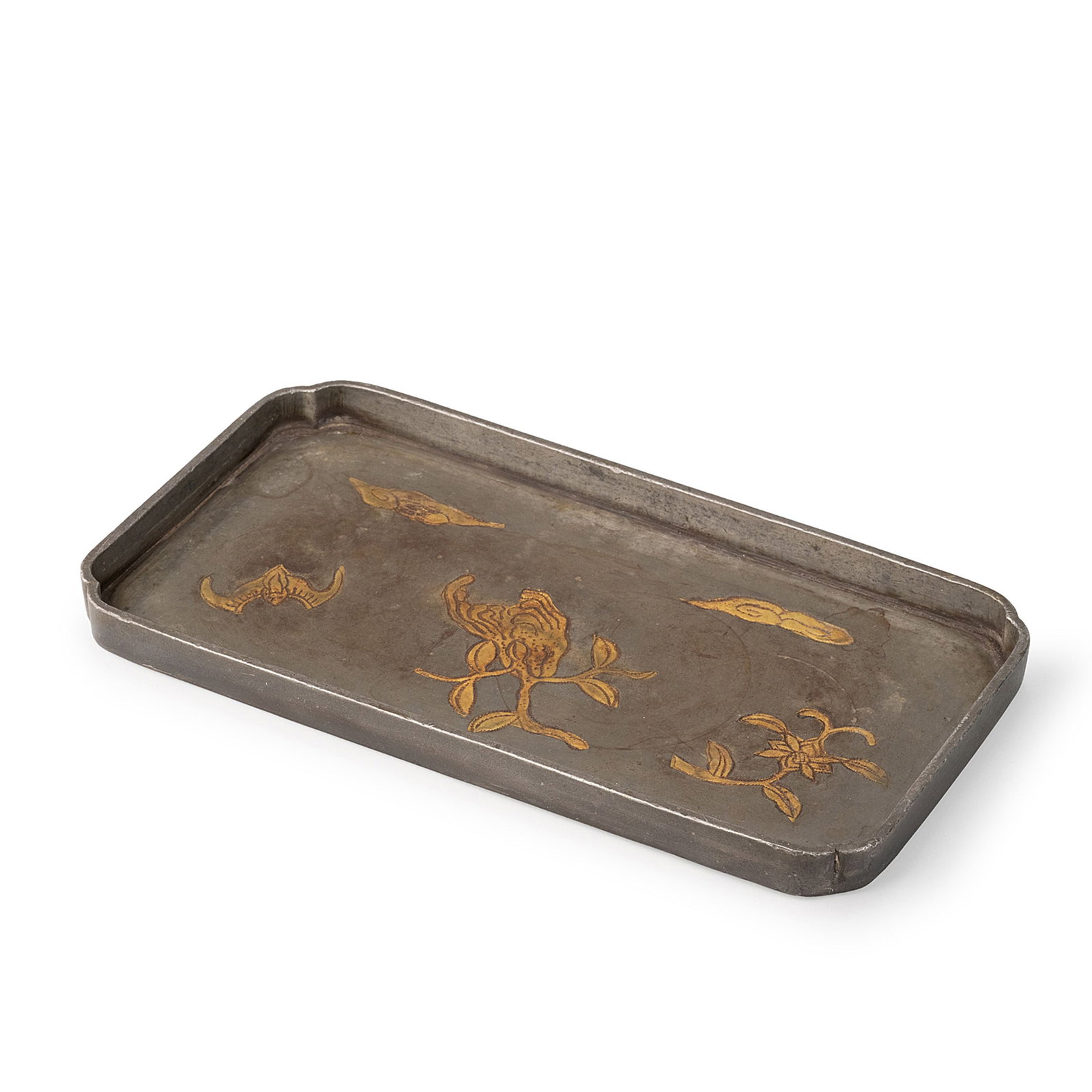 Pewter Buddha's Hand and Bat Tray (1 of 8)