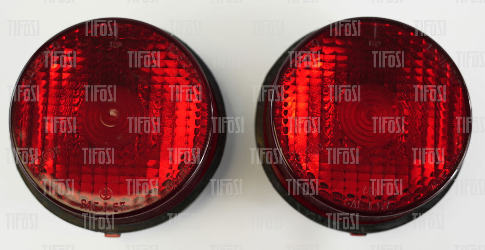 Ferrari 308 328 Carello Rear Brake Lamp Lenses: A pair of original Ferrari 308 / 328 Carello brake light lenses, in good used condition.