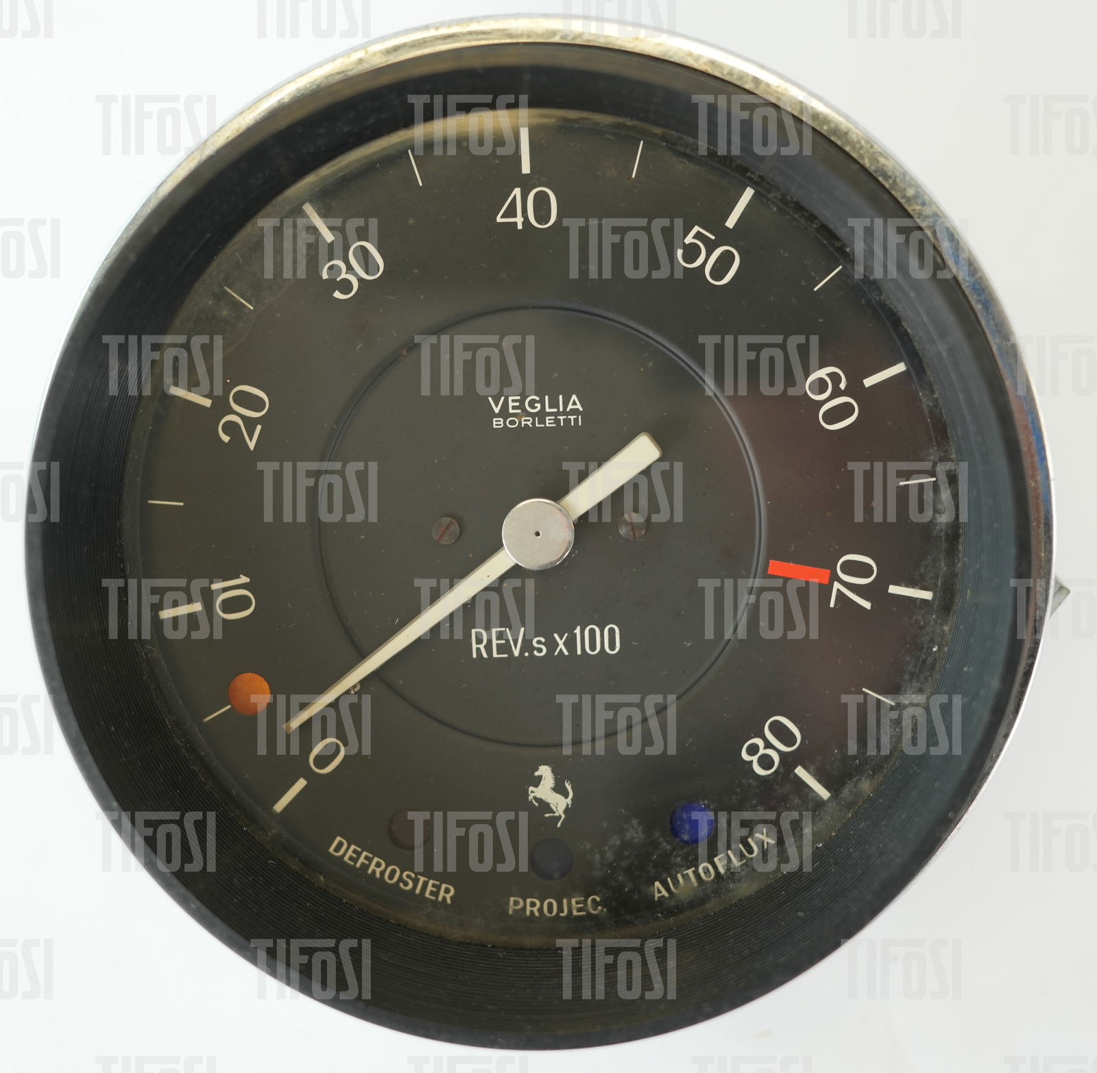 Ferrari 330 GTC Veglia Tachometer: An original Veglia tachometer removed from a Ferrari 330 GTC, presented in very good used condition, rare.