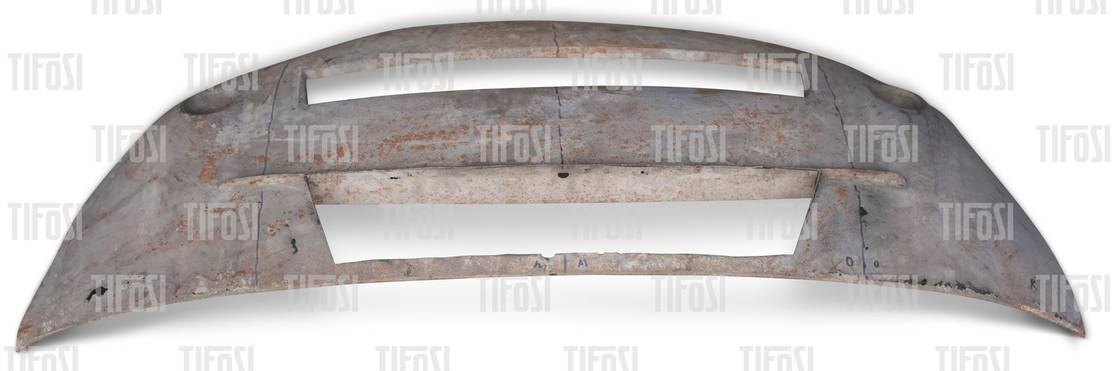 Ferrari Dino 246 Front Valance: A used Ferrari 246 Dino front valance, some perforated corrossion to the lower portion, upper portion ok.