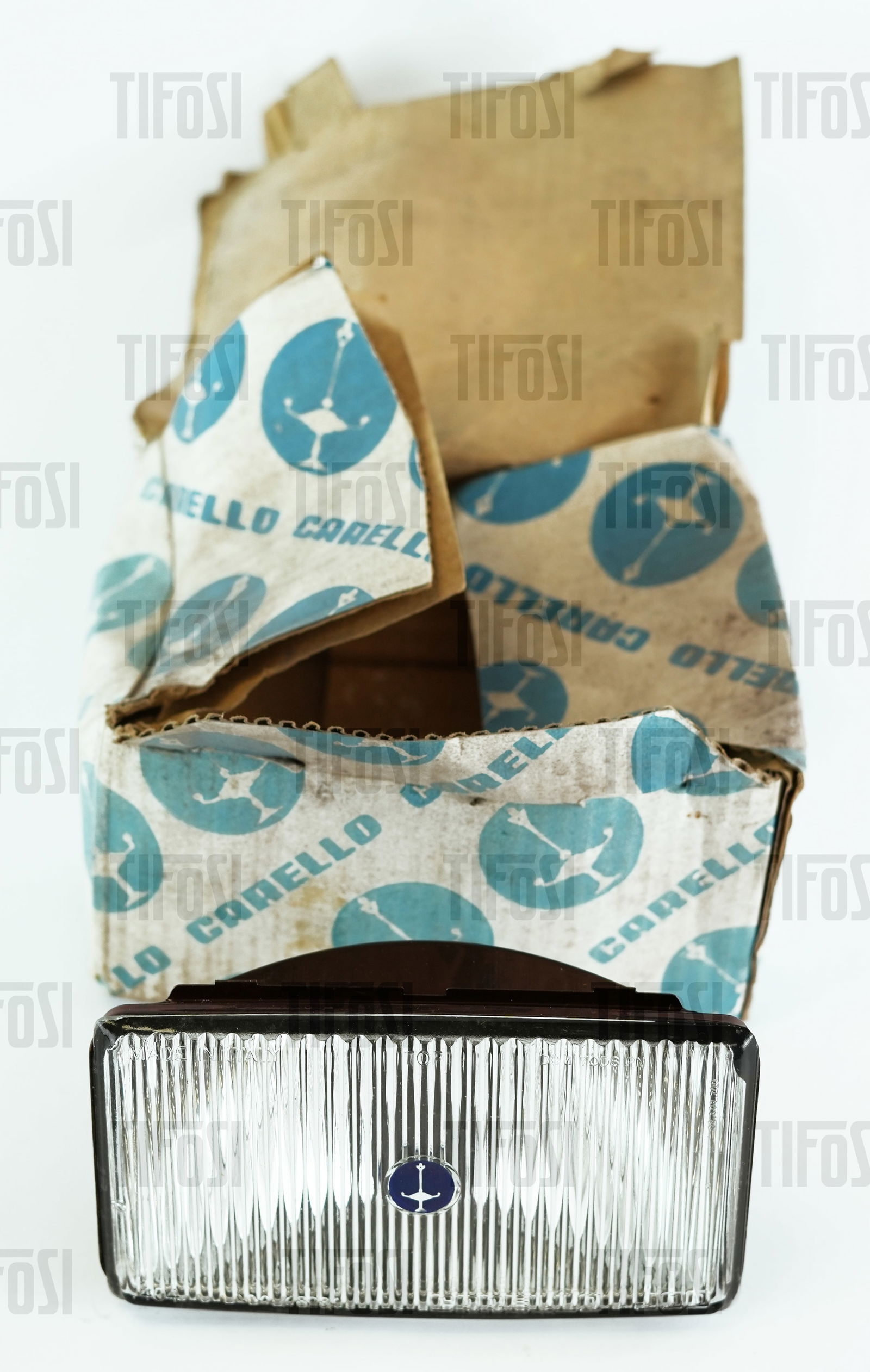 Ferrari 365 BB Lamborghini Miura Carello Fog Light NOS: A new old stock Carello fog light to suit various 1970s Ferrari and Lamborghini models.