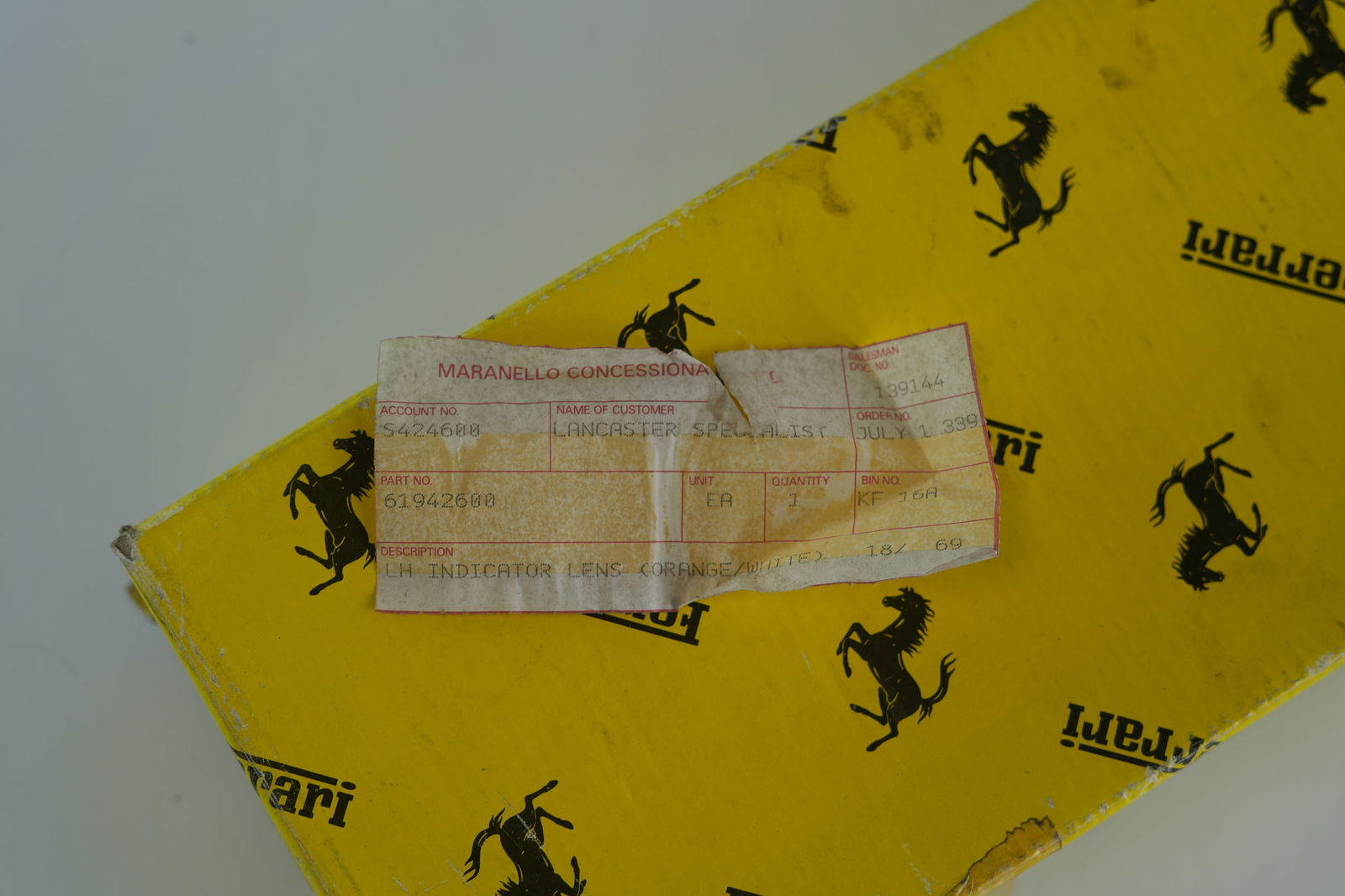 Ferrari 328 Front Lens NOS - 3