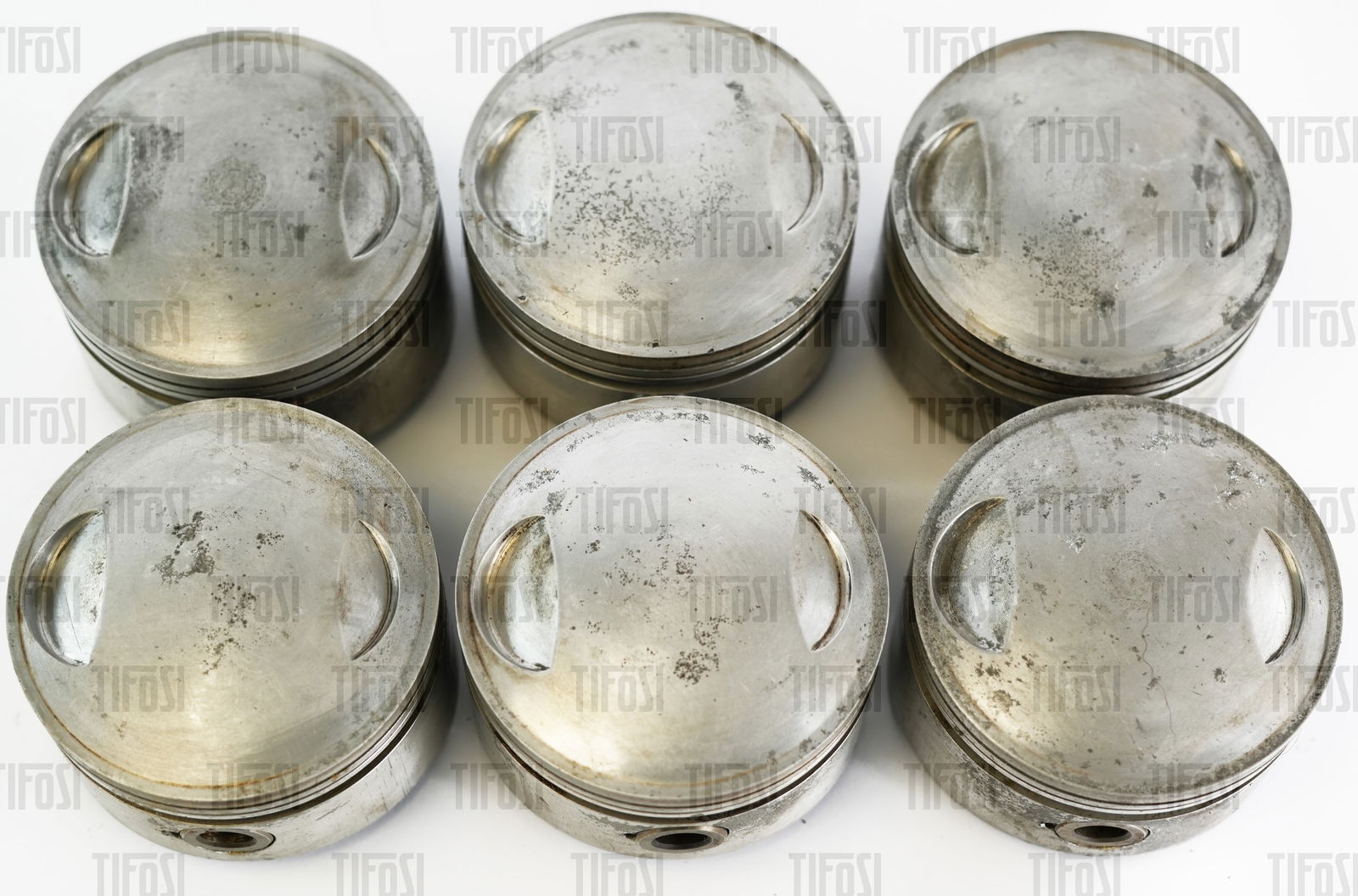 Ferrari 246 Dino Pistons: A set of six good used Ferrari 246 pistons.