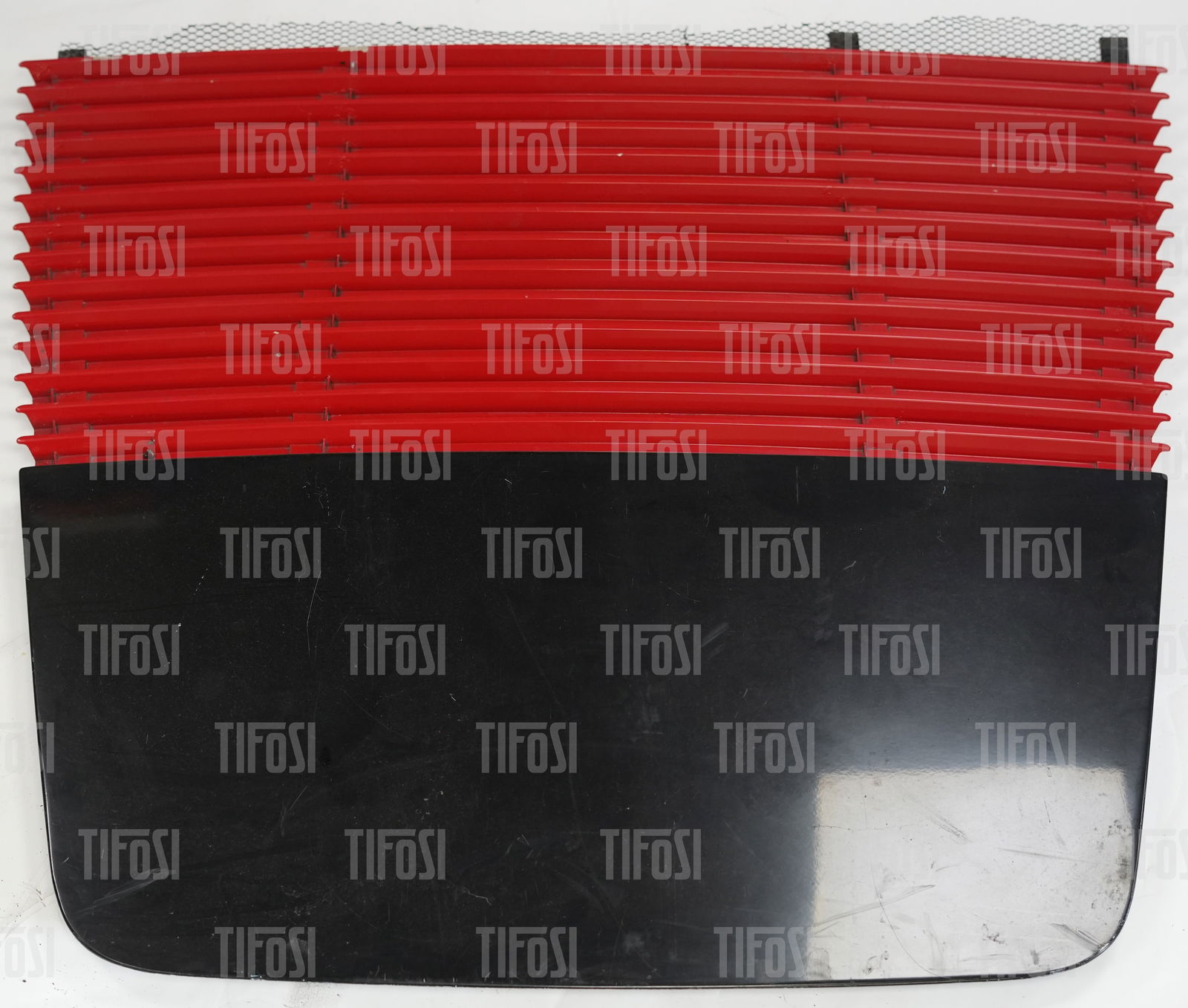 Ferrari 348 Engine Cover Bonnet Lid: A used Ferrari 348 engine cover panel, has been trimmed down.