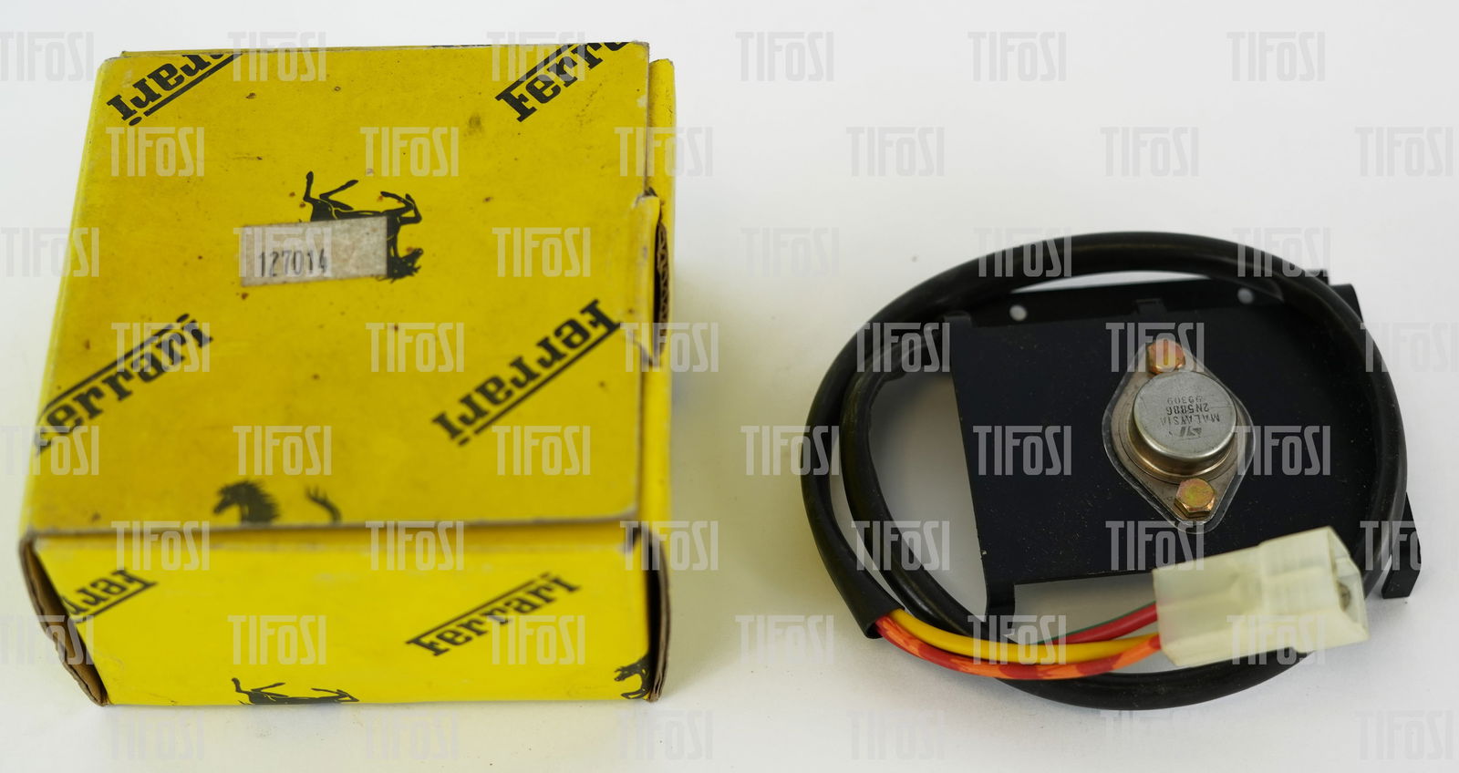 Ferrari Testarossa Mondial Transistor NOS: A new old stock Ferrari transistor to suit Testarossa and Mondial models. Ferrari P/N 127104