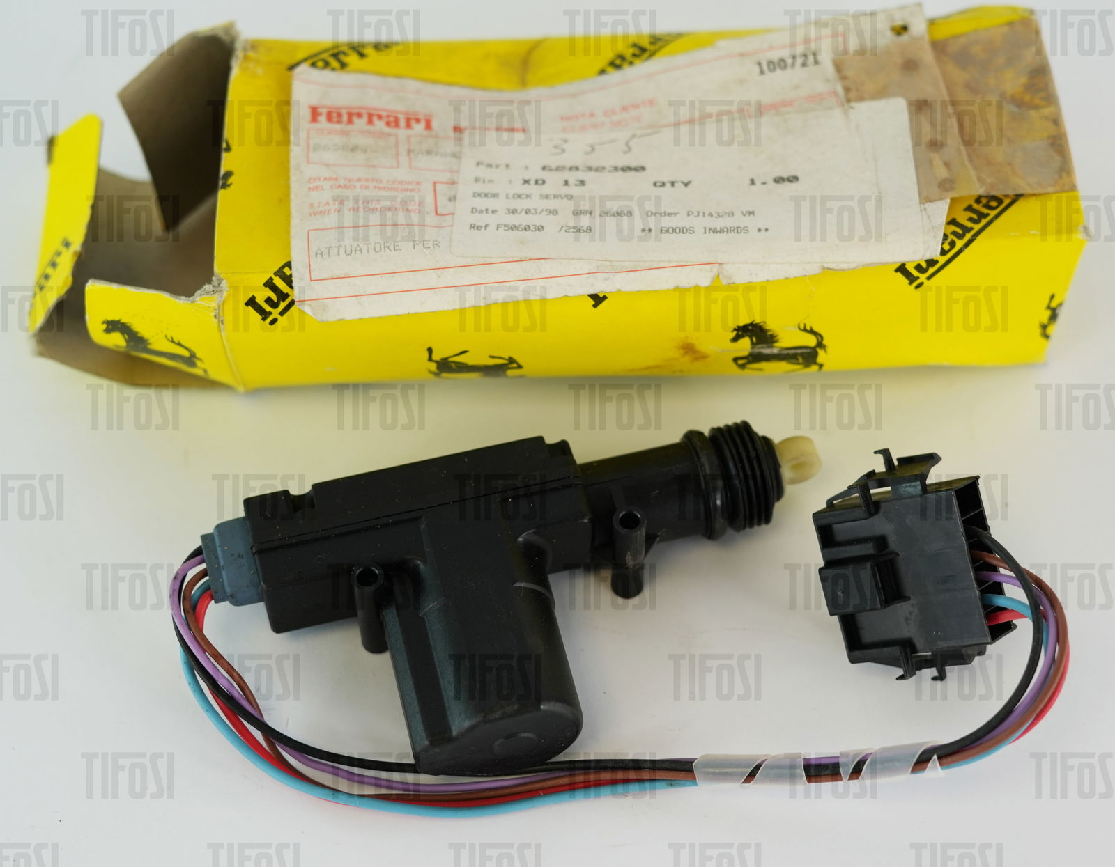 Ferrari 355 Door Lock Servo NOS: A new old stock Ferrari 355 door lock servo.