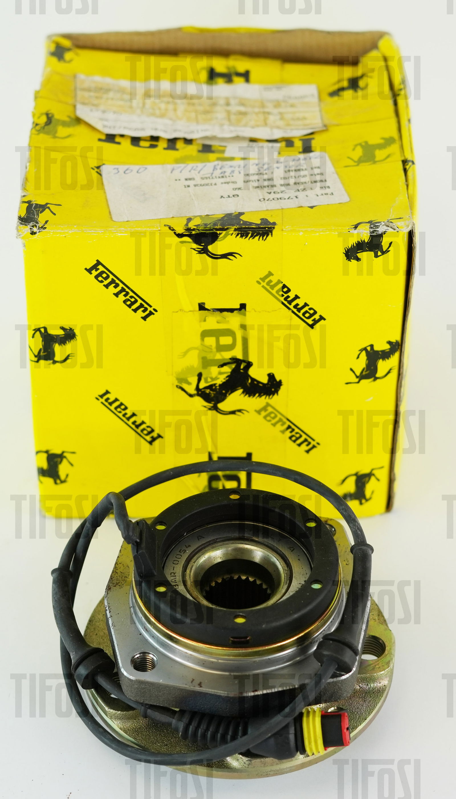 Ferrari 360 Hub Bearing NOS: A new old stock Ferrari 360 hub bearing, complete unit with sensors.