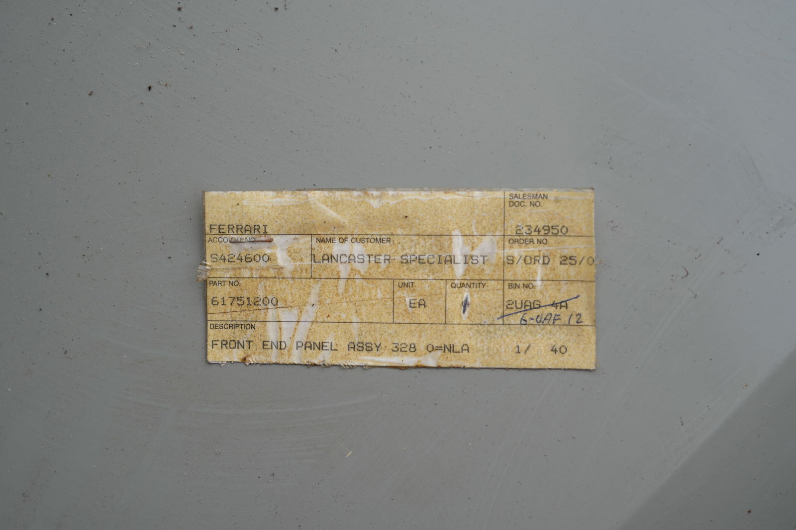 Ferrari 328 Front Clip NOS - 2