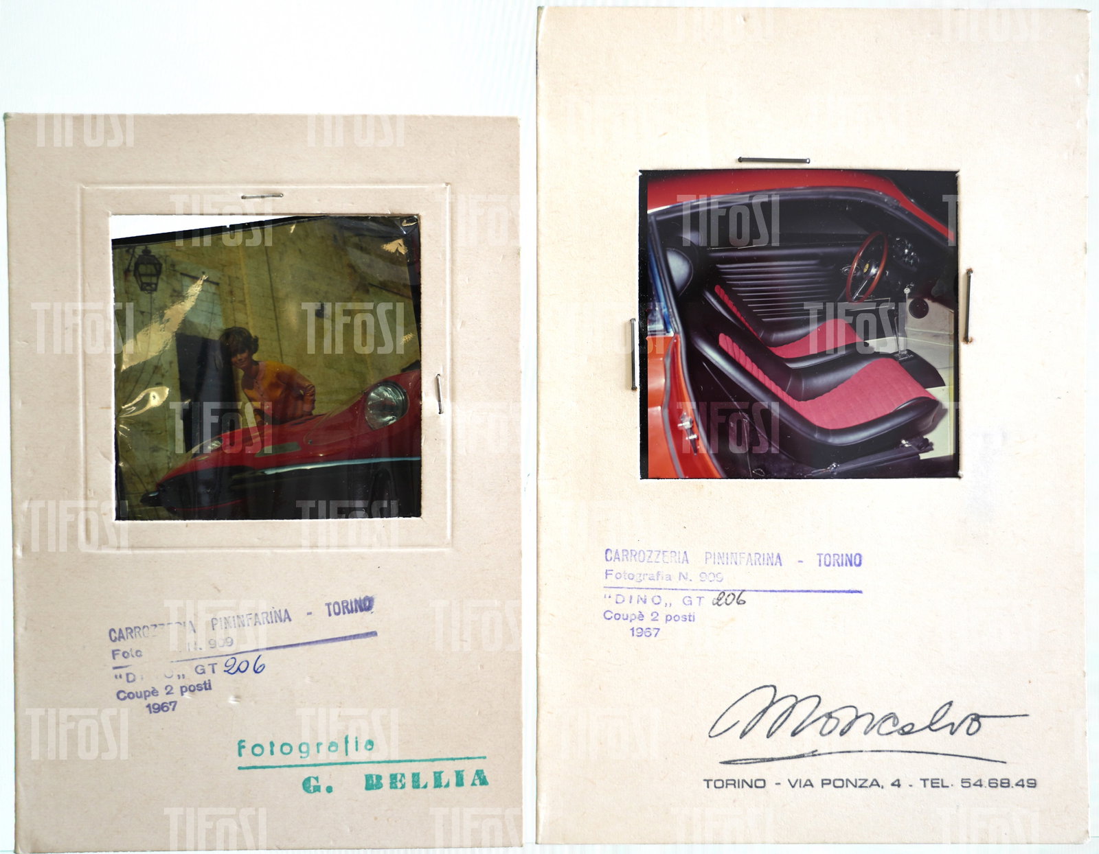 1967 Ferrari Dino 206 GT Pininfarina Press Slides (1 of 3)