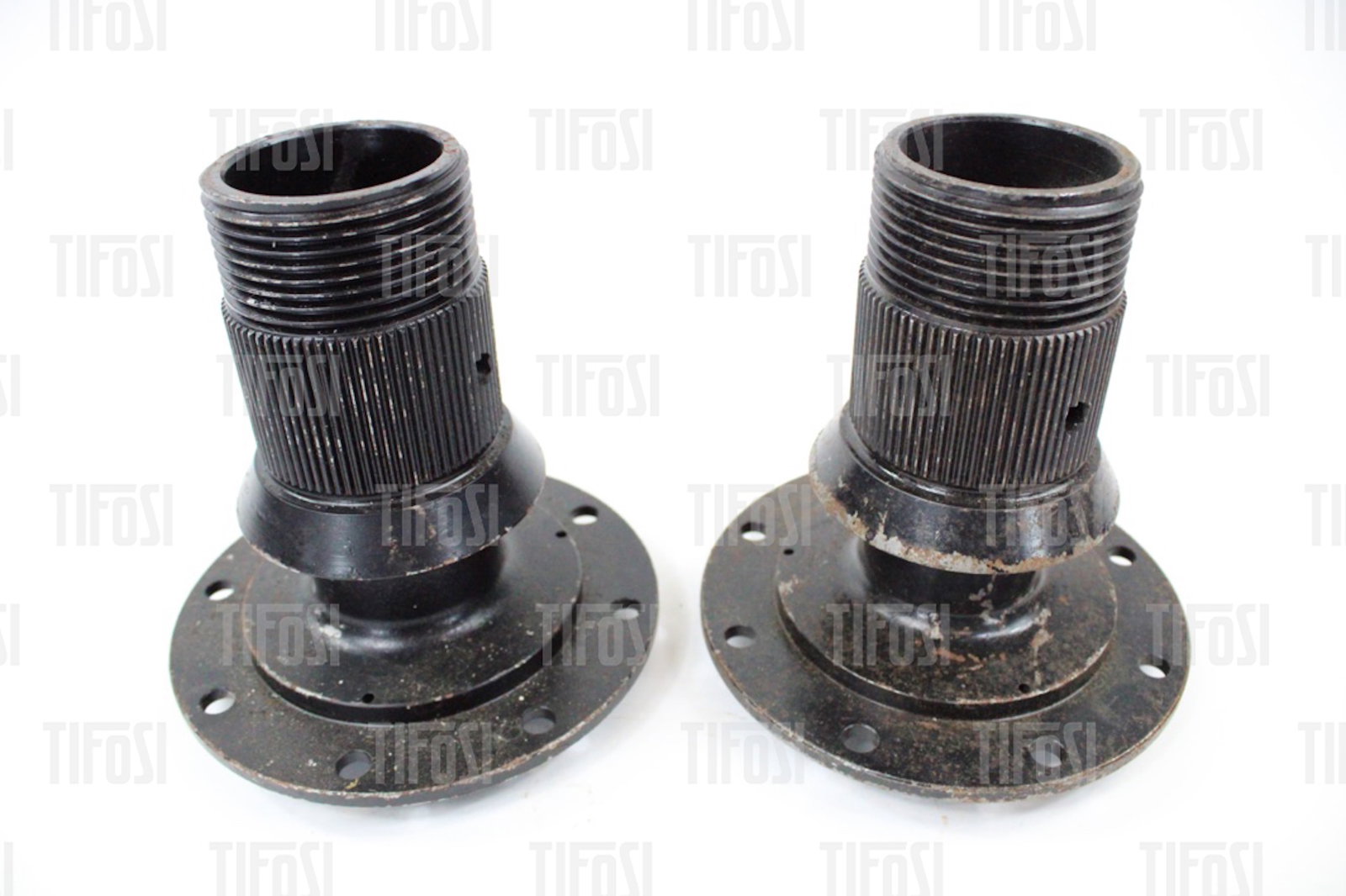 Ferrari 250 Hubs: A matched pair of original Ferrari 250 hubs, with left and right handed threads. Very good condition.