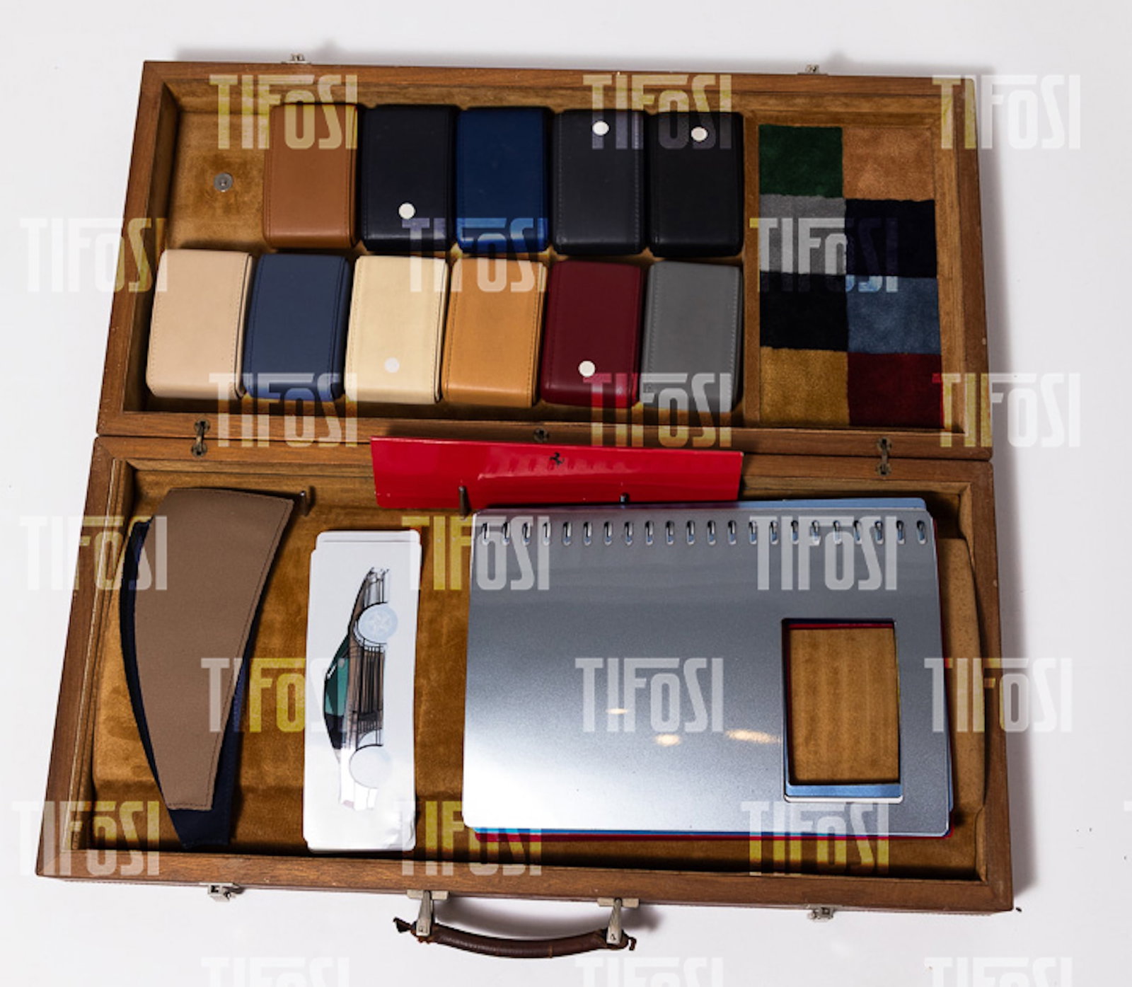 1990s Ferrari Schedoni Dealer Paint/Leather/Carpet Sample Briefcase (1 of 11)