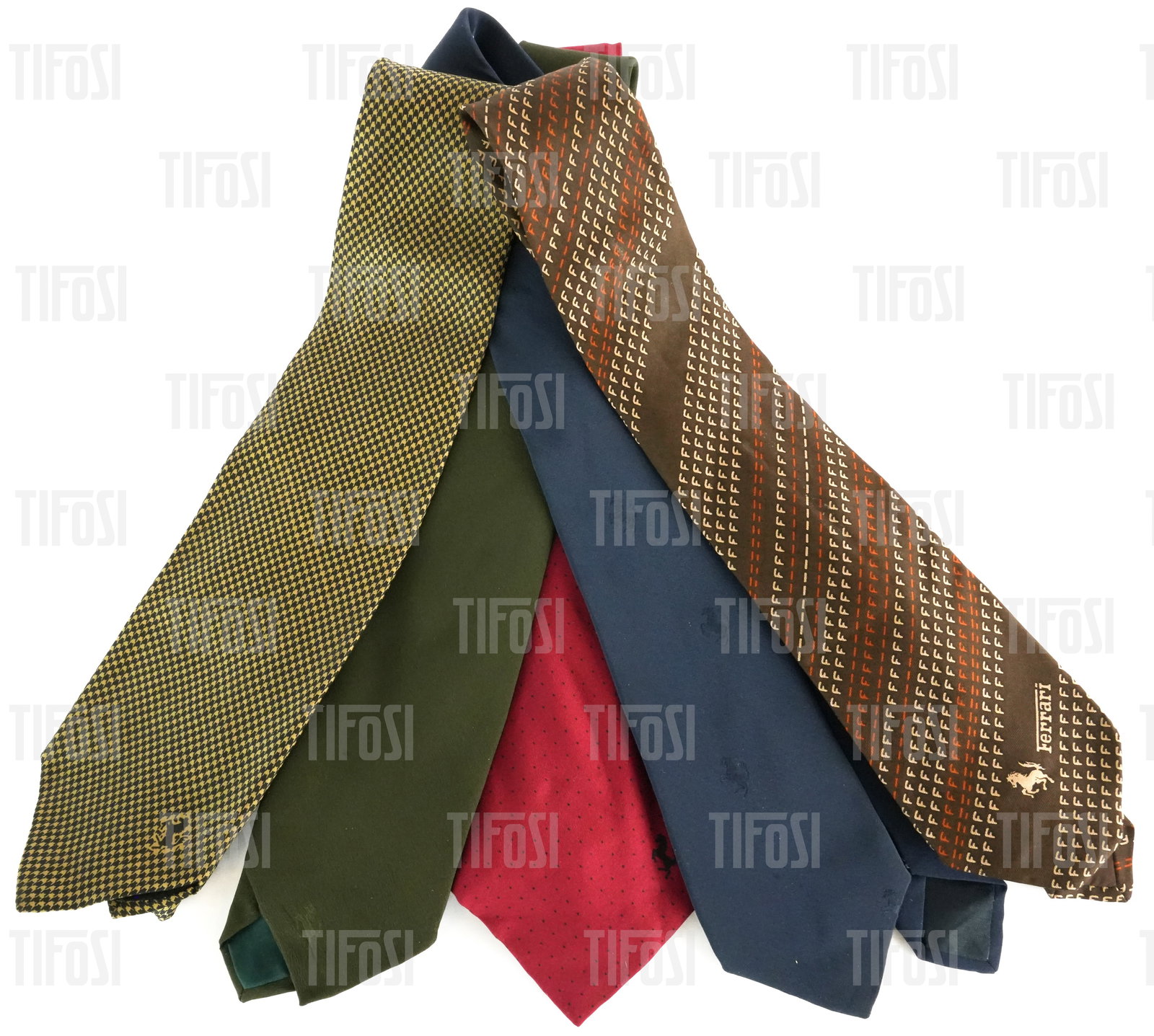 Renzo Medici Estate: Five Ferrari Silk Ties (1 of 4)