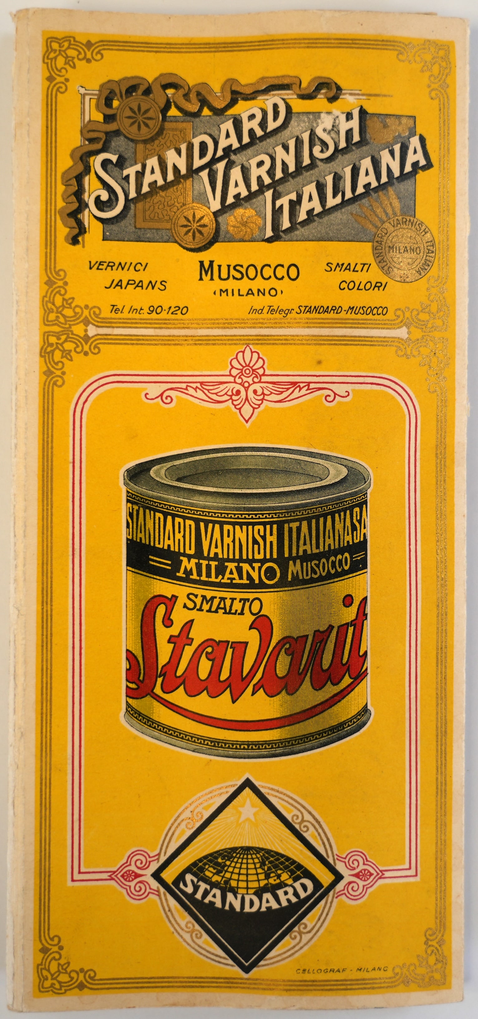 1940s Standard Stavarit Paint Colour Chart Ferrari: An extremely rare 1940s era Standard Stavarit (became Lechler later) paint colour chart for motorcars. Containing 60 colour samples, including colour names used by Ferrari such as Grigio Scuro and