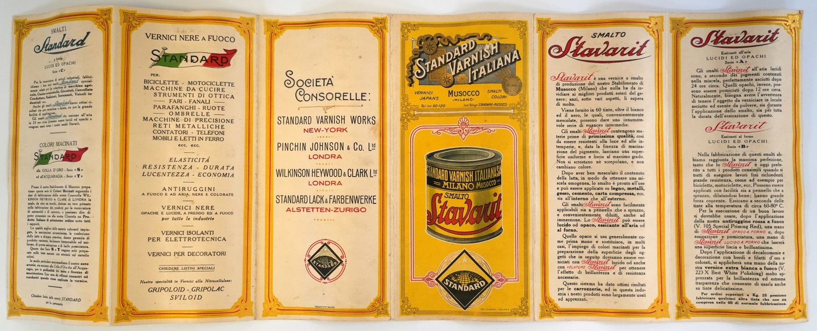 1940s Standard Stavarit Paint Colour Chart Ferrari - 5