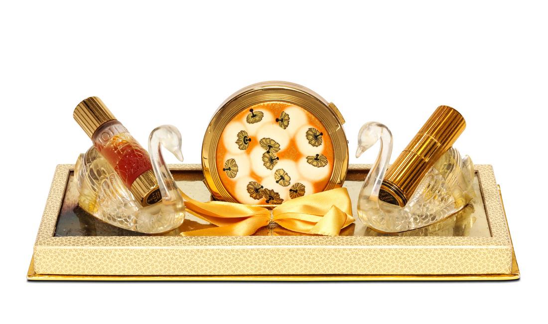 Circa 1950 Coty L'Origan perfume gift set (1 of 1)