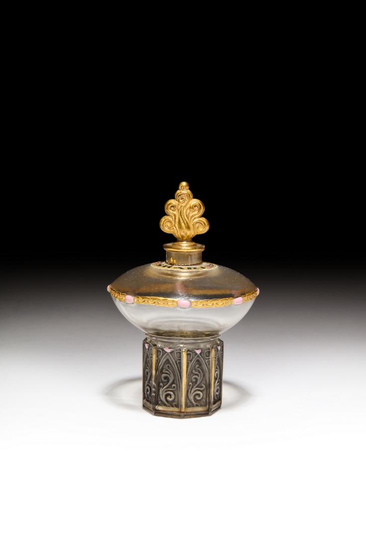 Czech perfume bottle for Langlois Shari Czech perfume bottle for Langlois Shari