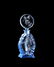 1930s Czech blue crystal intaglio perfume bottle