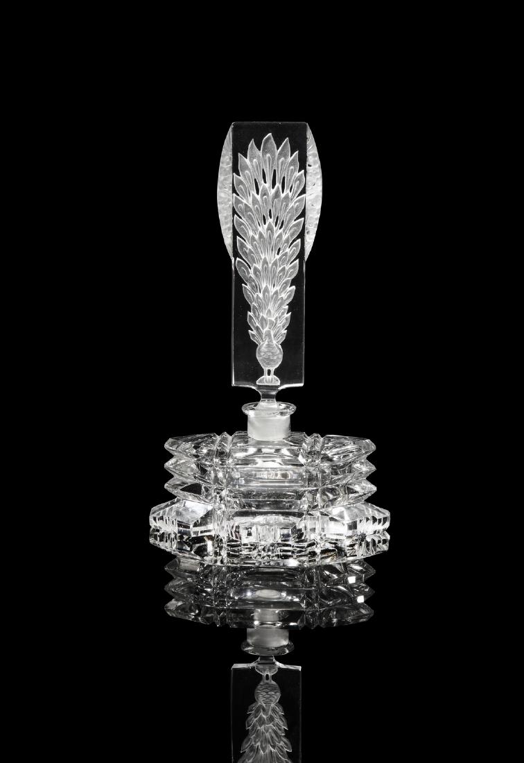 1930s Czechoslovakian crystal perfume bottle, (1 of 1)