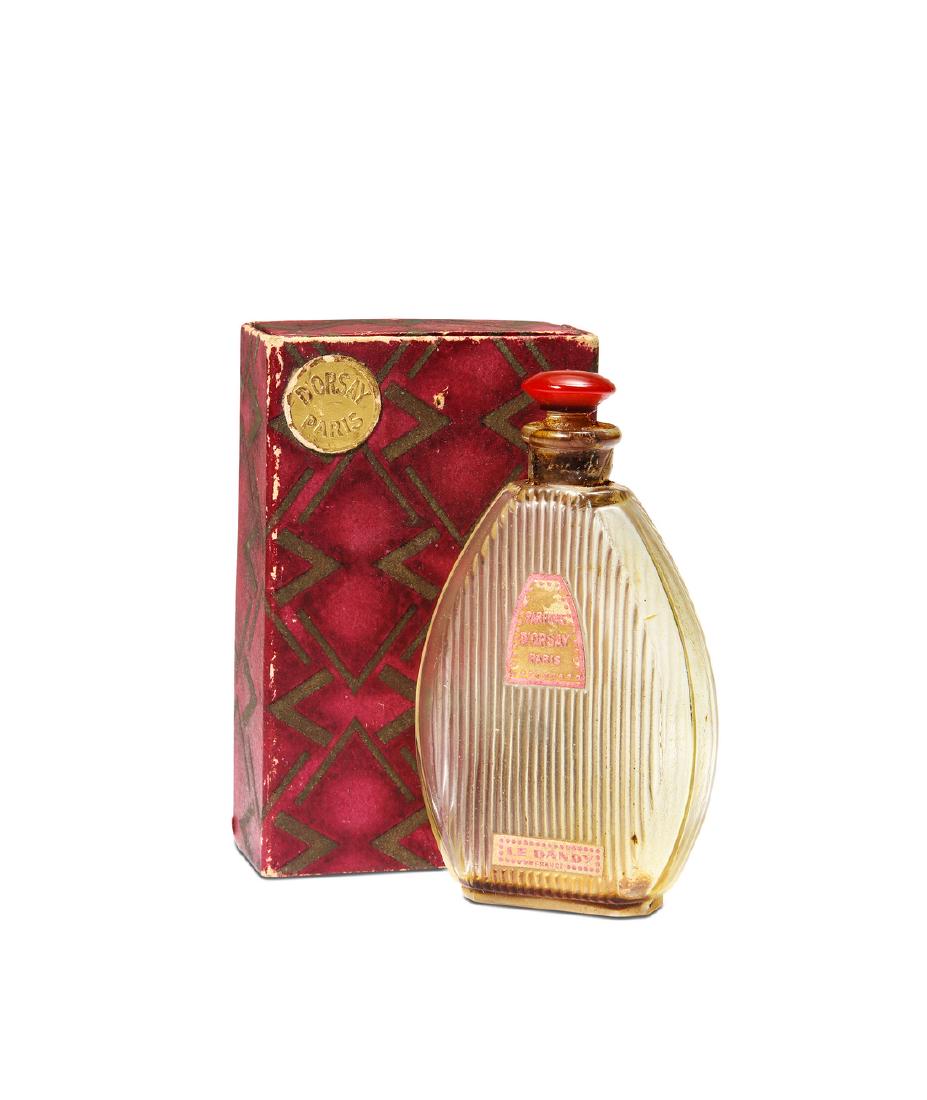 1920 D'Orsay Le Dandy Perfume Bottle 1920s Frosted Crystal Perfume Bottle D
