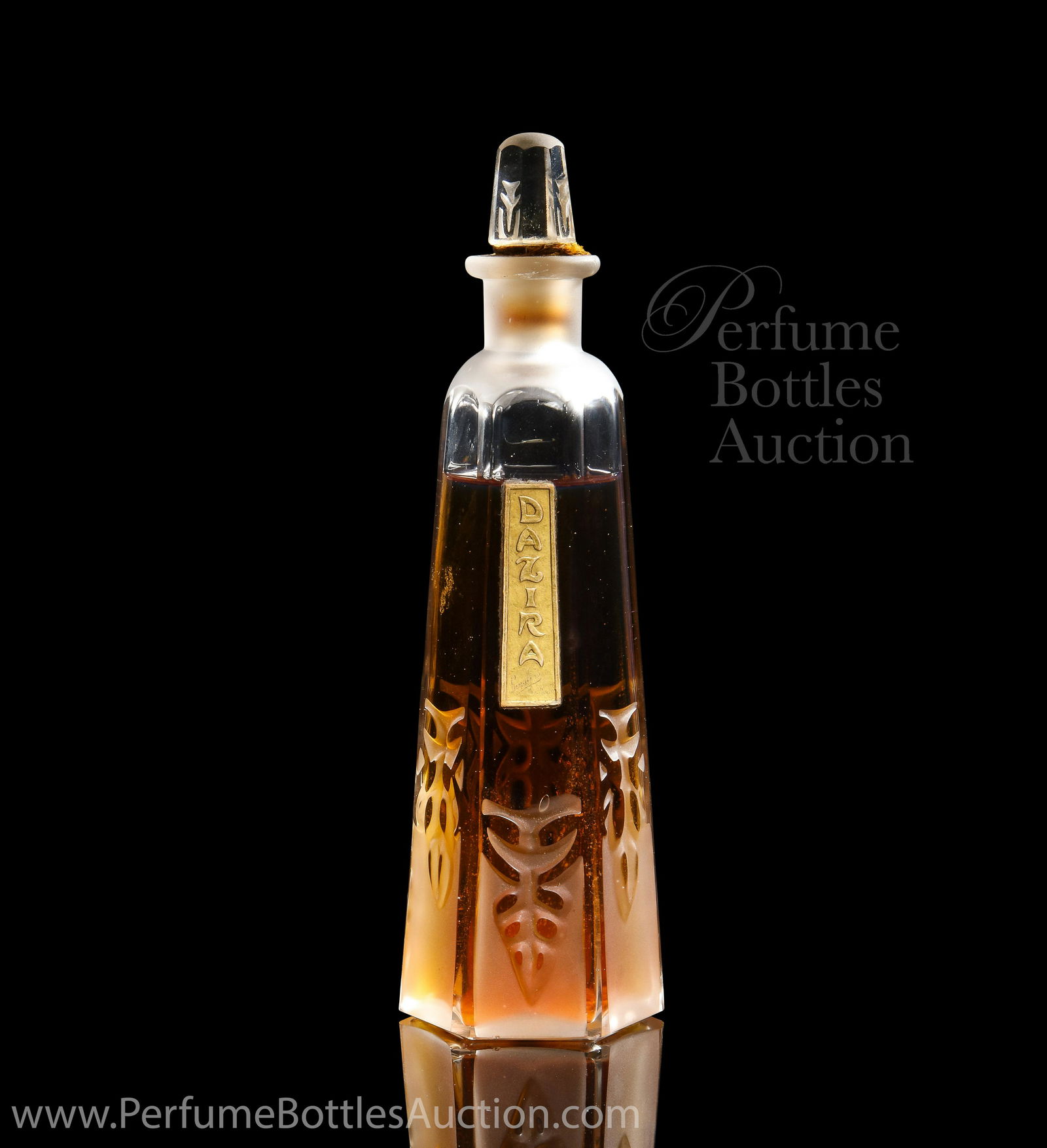 Czech perfume bottle for Langlois Shari Czech perfume bottle for Langlois Shari