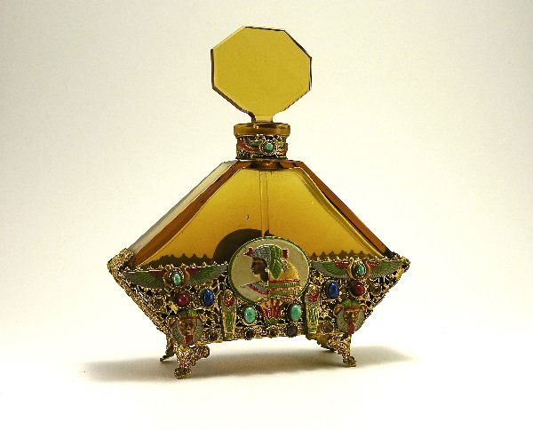 Vintage 1930s Jeweled Czech Perfume Vintage 1930s Hoffman Jeweled Czech