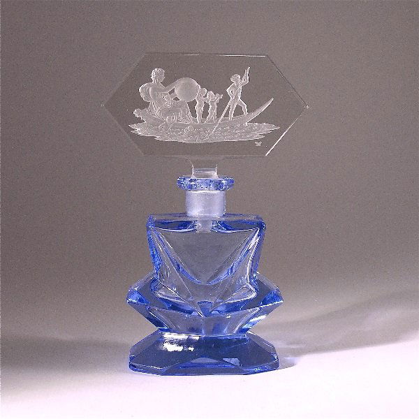 Vintage 1930s Hoffman Czech Perfume Vintage 1930s Hoffman Jeweled Czech