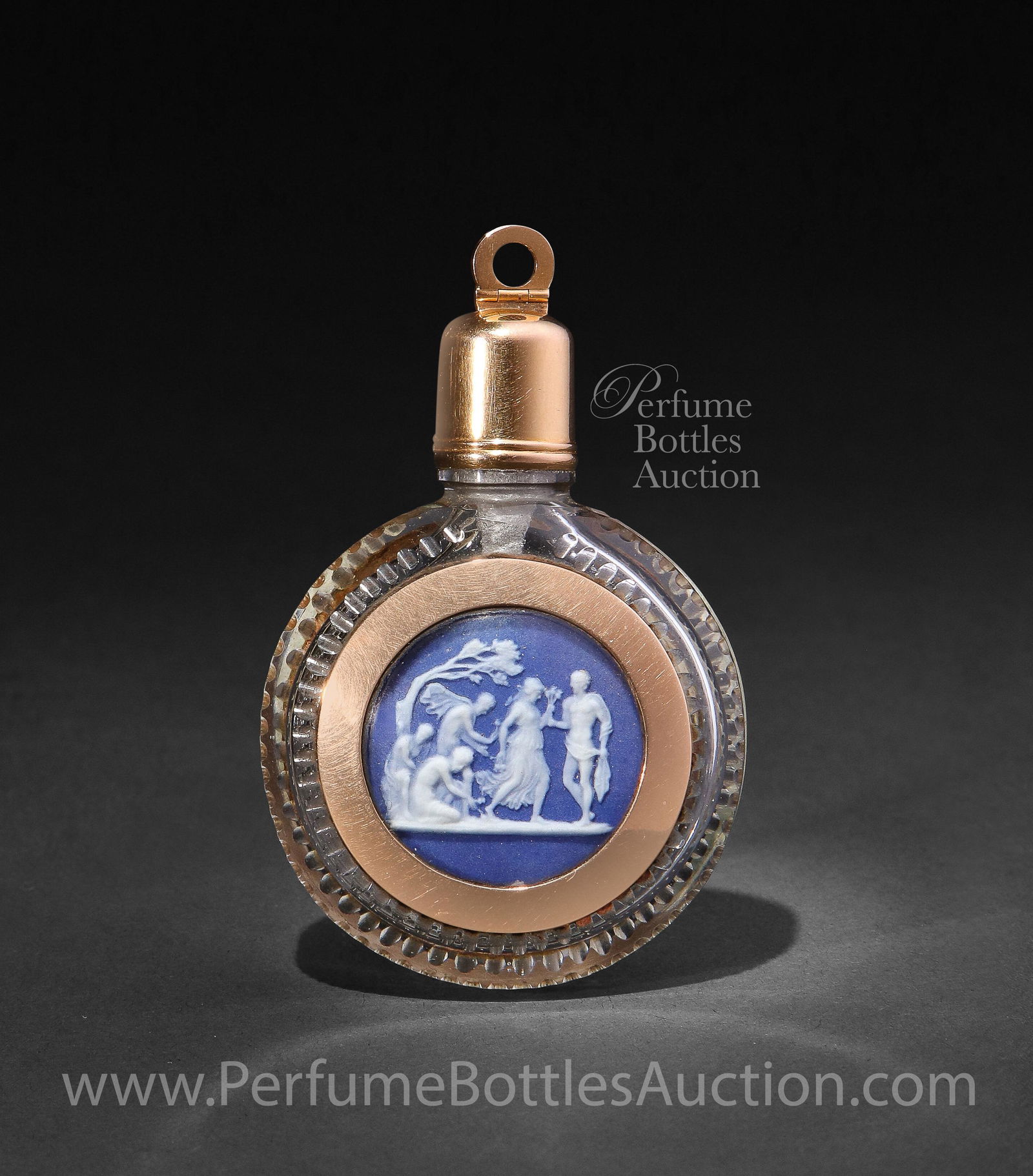 C1780 Antique Scent Bottle, Wedgewood & Hair Locket (1 of 2)