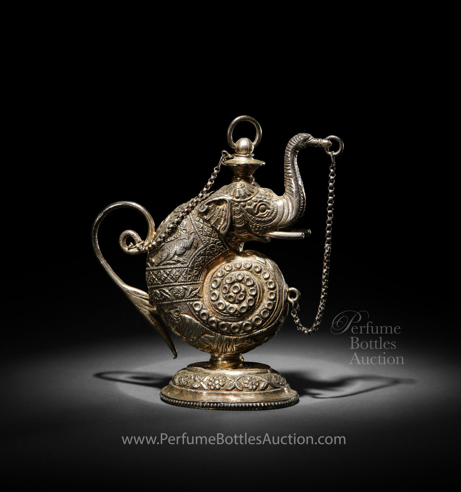 1920s Elephant Silver Scent Ewer (1 of 1)