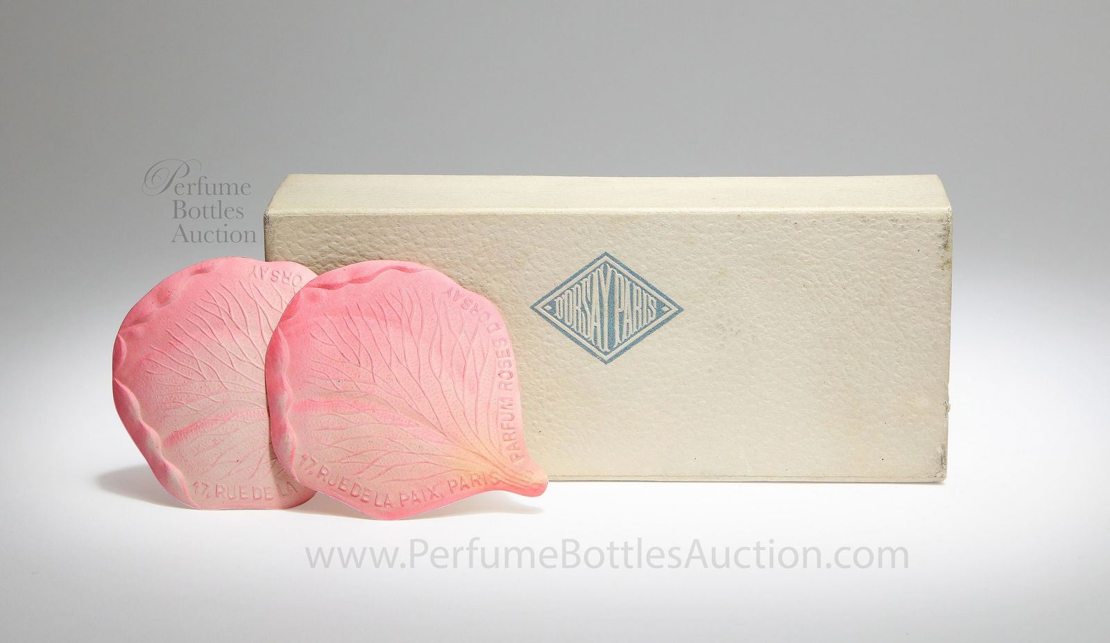 Rare Rene Lalique 1919 D'Orsay Roses Perfume cards (1 of 1)