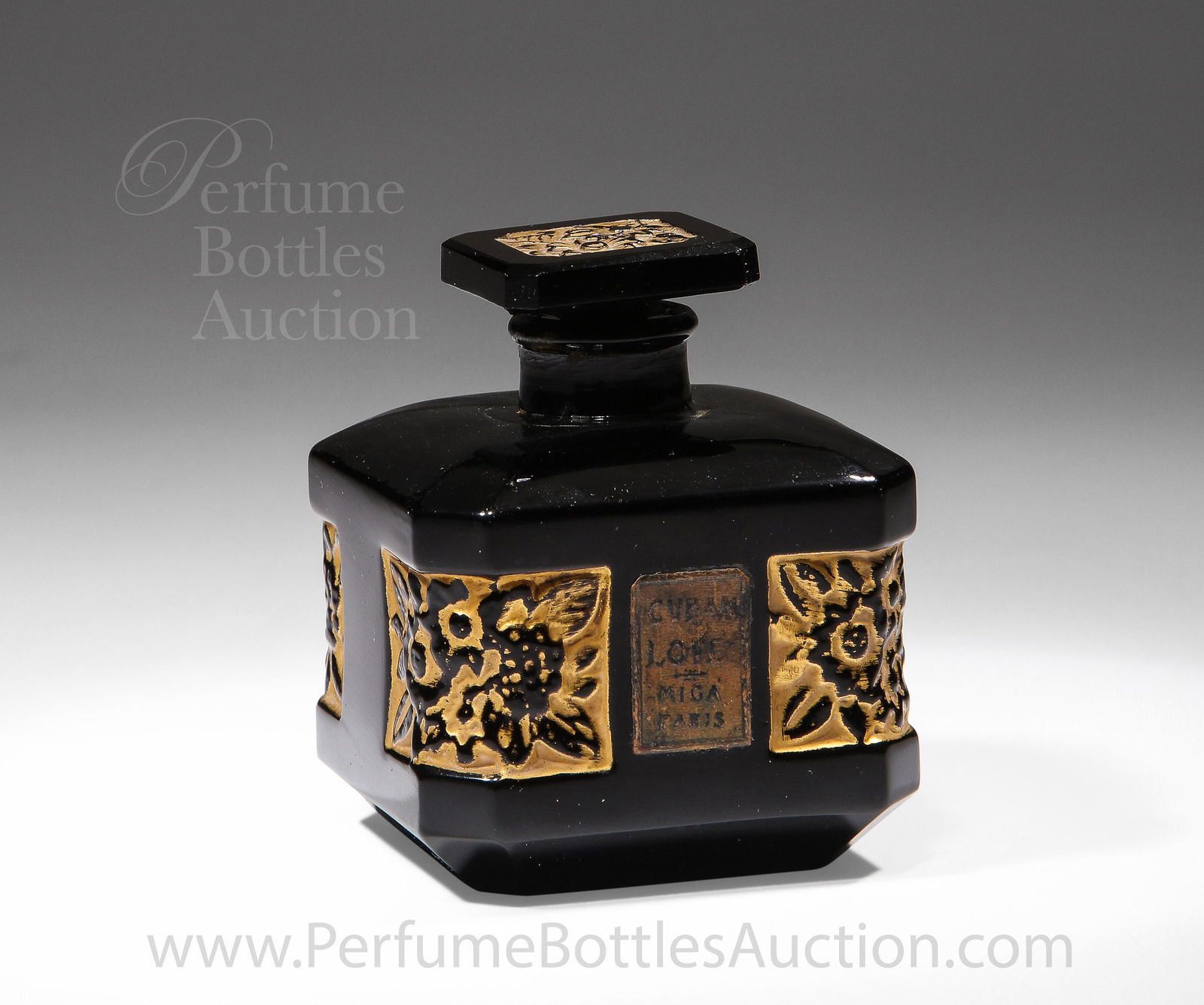 1932 Miga Cuban Love Art Deco Depinoix Perfume Bottle (1 of 2)