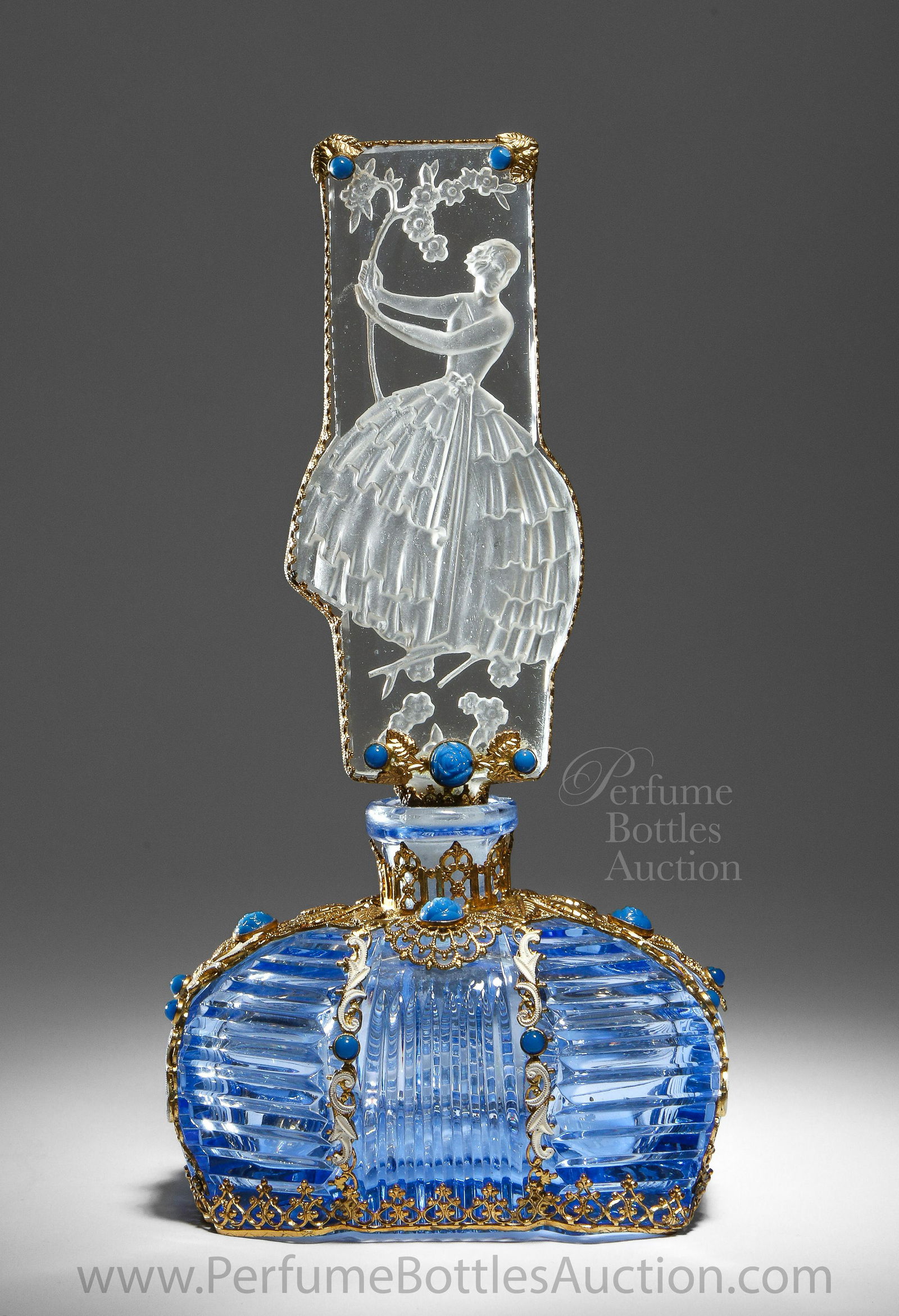 1930s Vogel & Zappe Czech perfume bottle (1 of 2)
