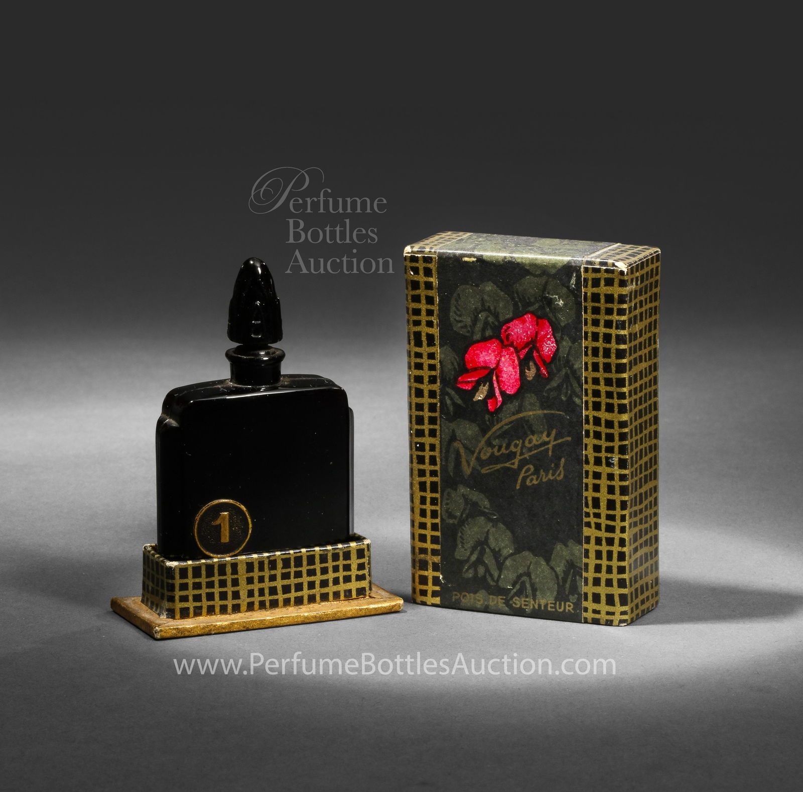 1920s Crystal Nancy perfume bottle, Vougay (1 of 1)