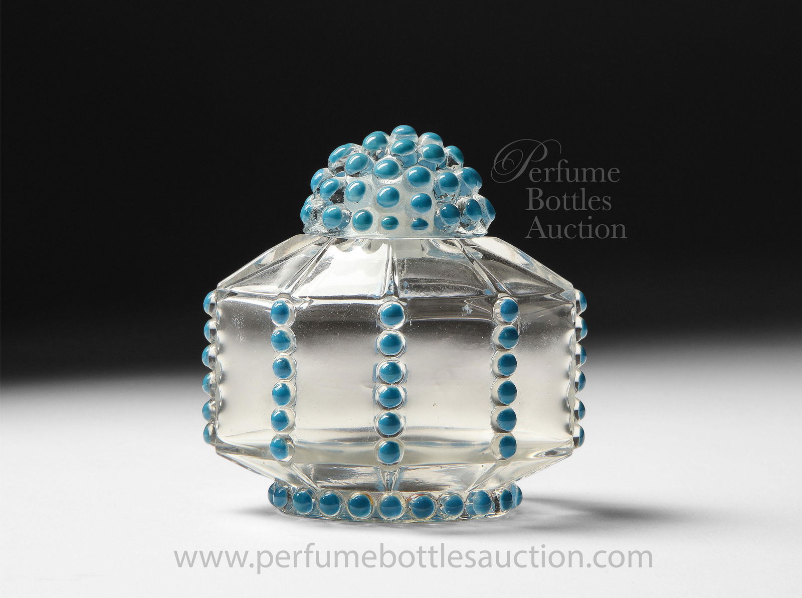 Marshall Field Turquoise perfume bottle (1 of 2)