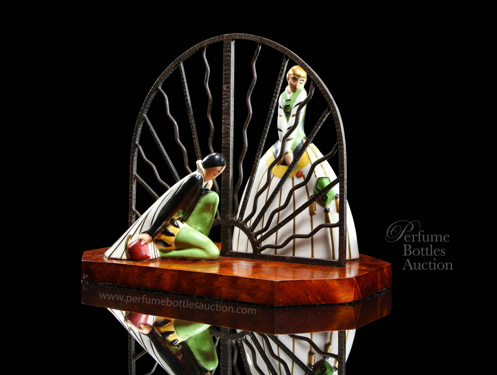 Art Deco Argilor Romeo and Juliet Perfume Lamp (1 of 4)