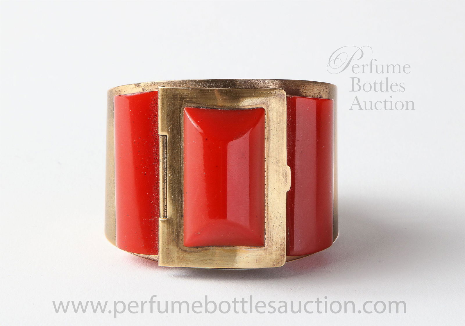 1930s Art Deco compact cuff bracelet (1 of 2)