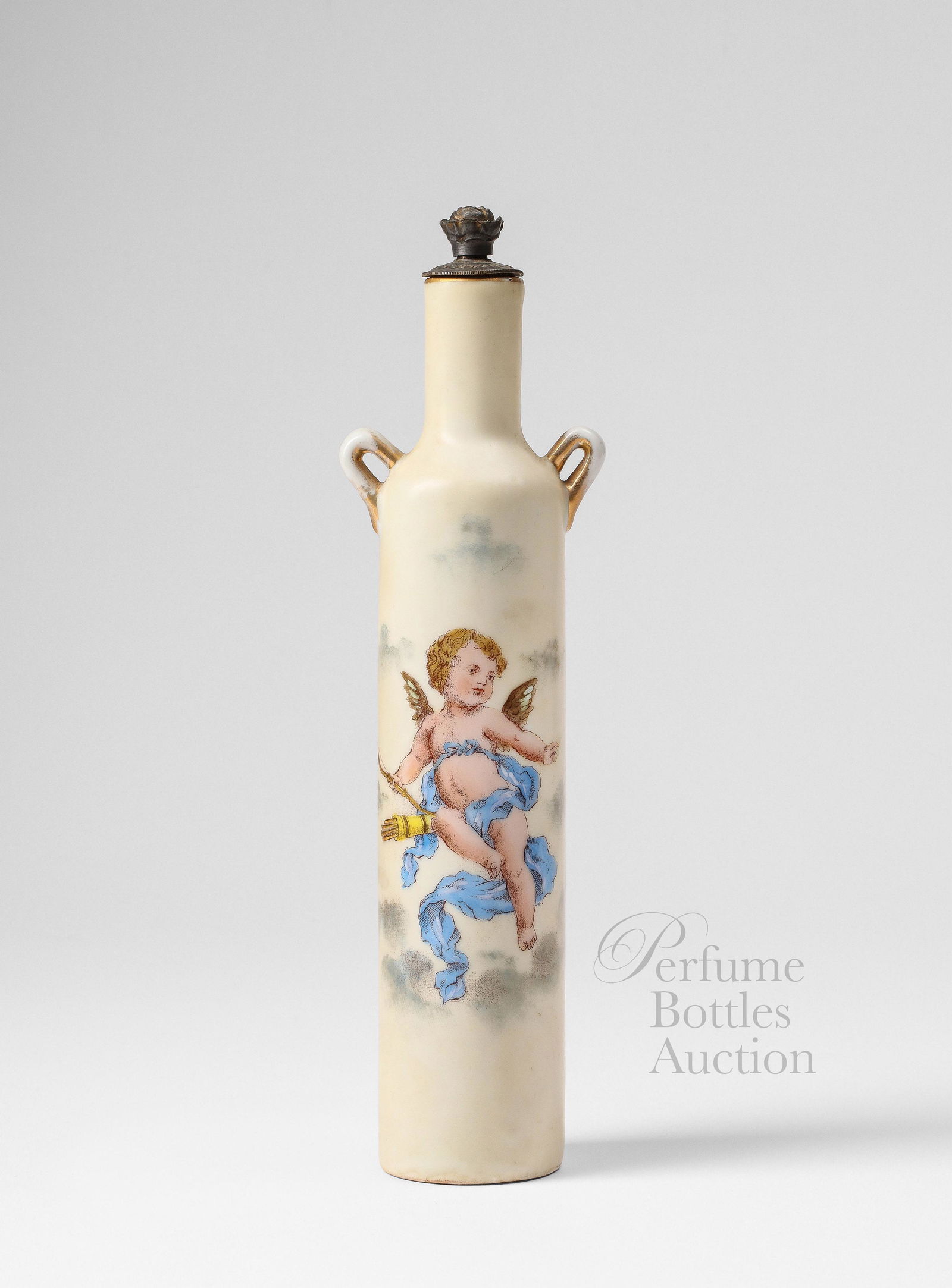 C1890 Ricksecker Austrian porcelain perfume bottle (1 of 1)
