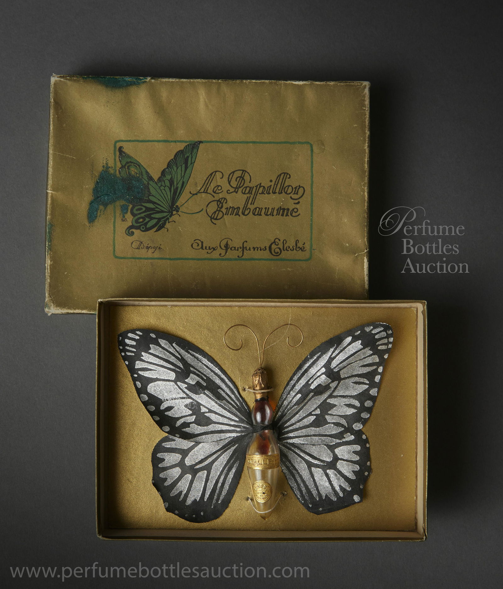 Hetra butterfly perfume bottle Le Papillon Embaume (1 of 1)